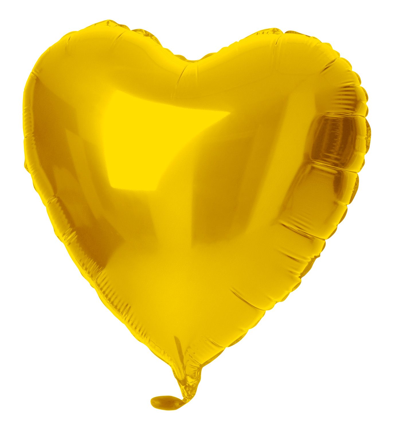 Folieballon hartvorm goud
