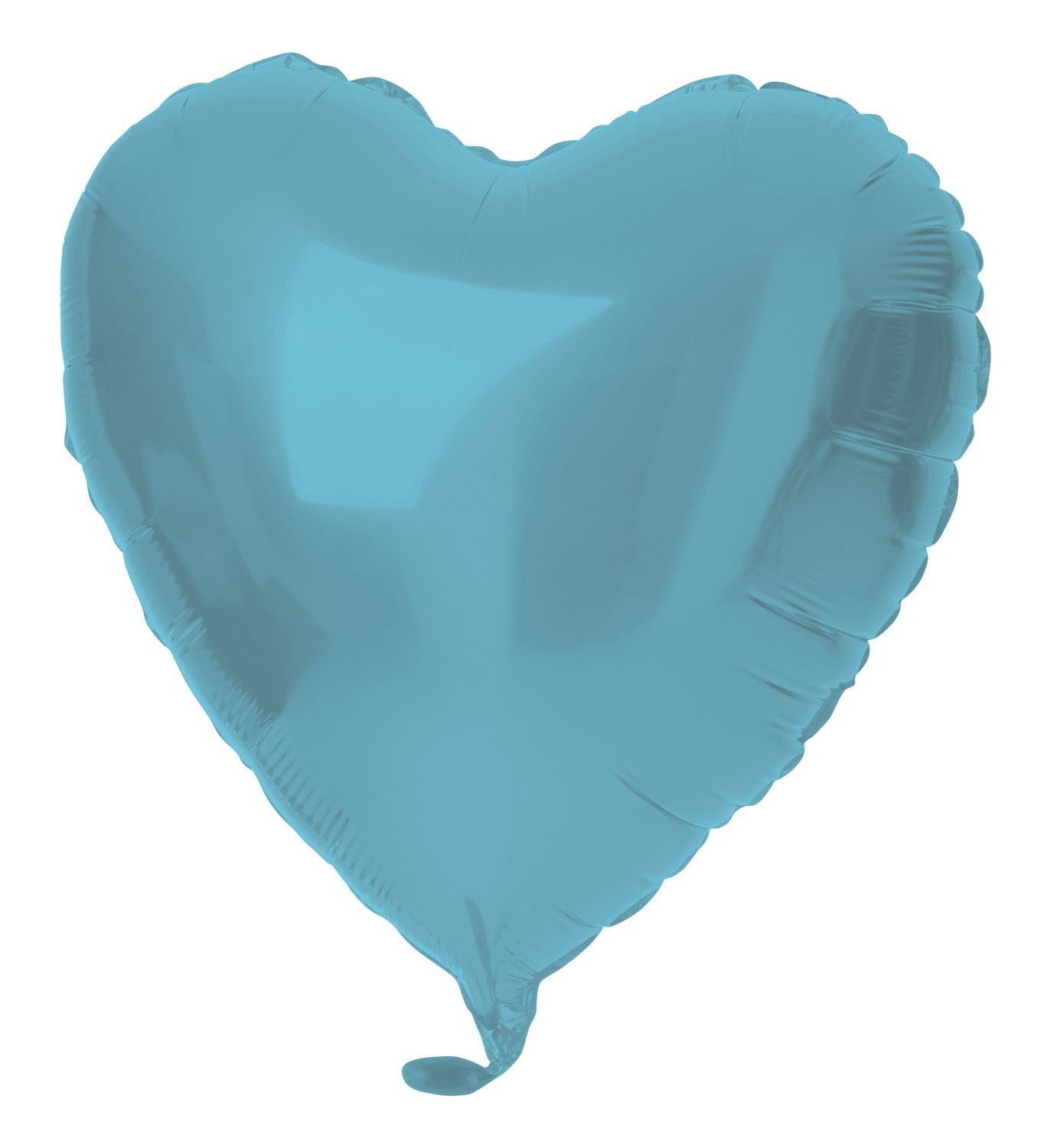 Folieballon hartvorm pastel blauw