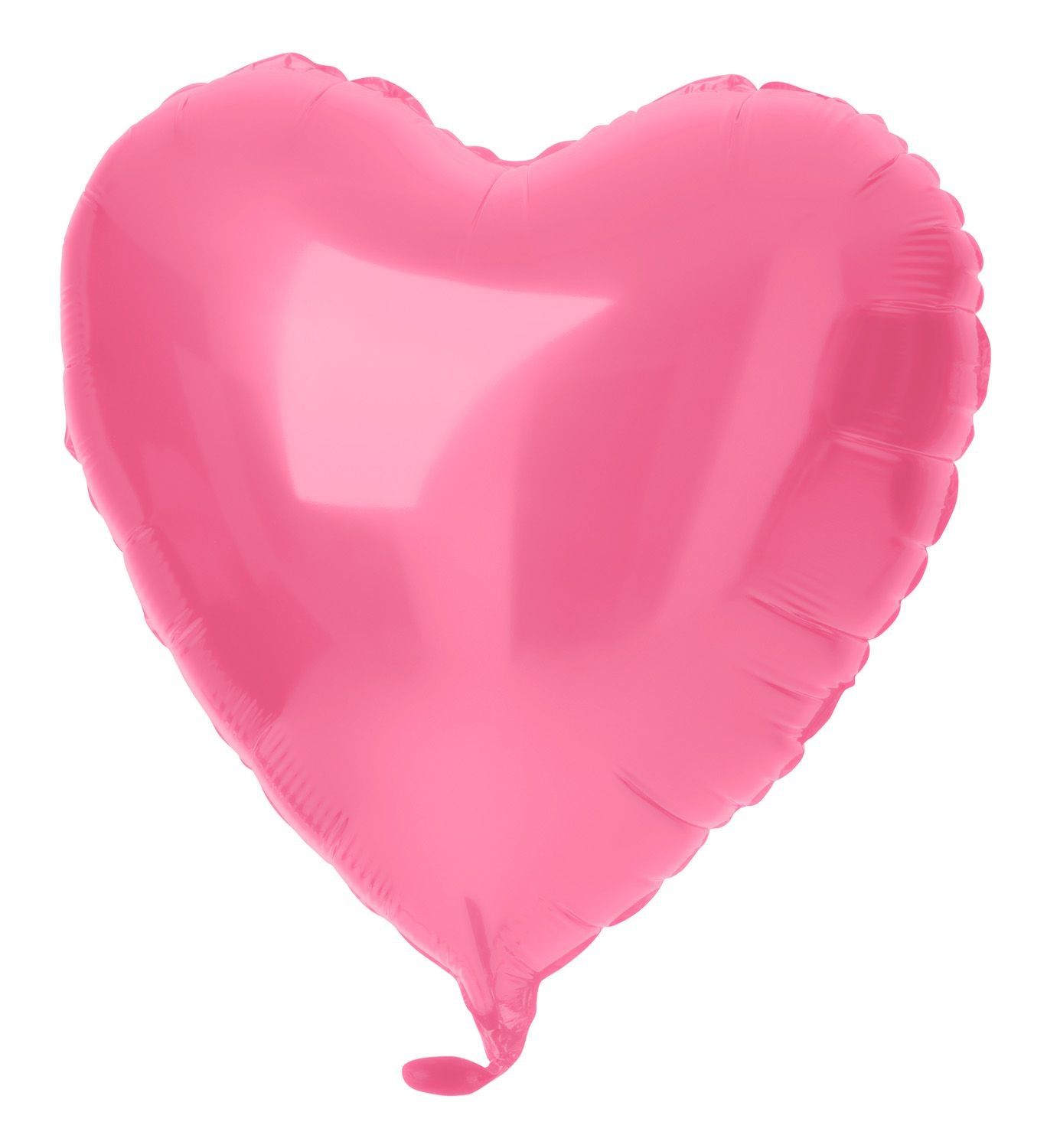 Folieballon hartvorm roze metallic