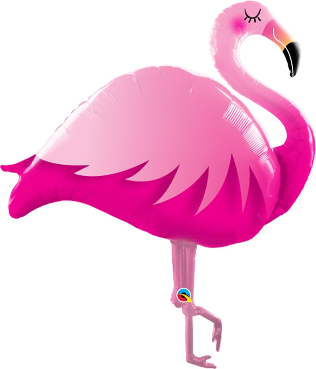 Folieballon hawaii flamingo