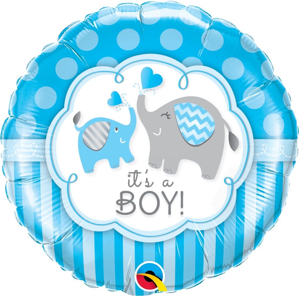 Folieballon its a boy olifantje