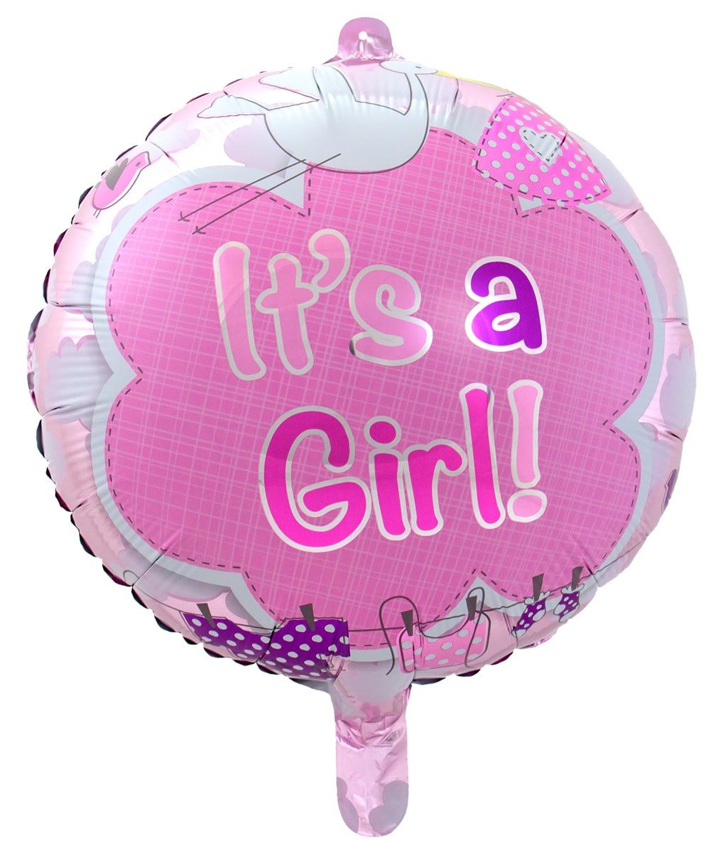 Folieballon its a girl geboortje meisje
