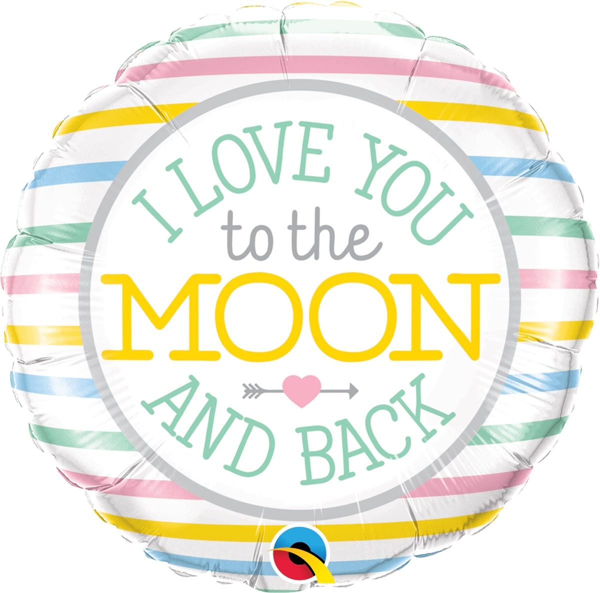 Folieballon love you to the moon and back