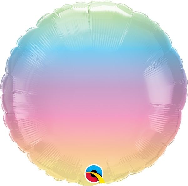 Folieballon meerkleurig ombre