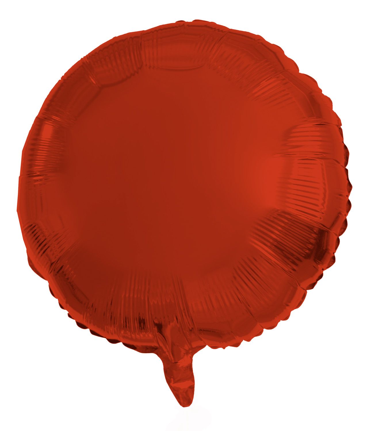 Folieballon metallic rood rond