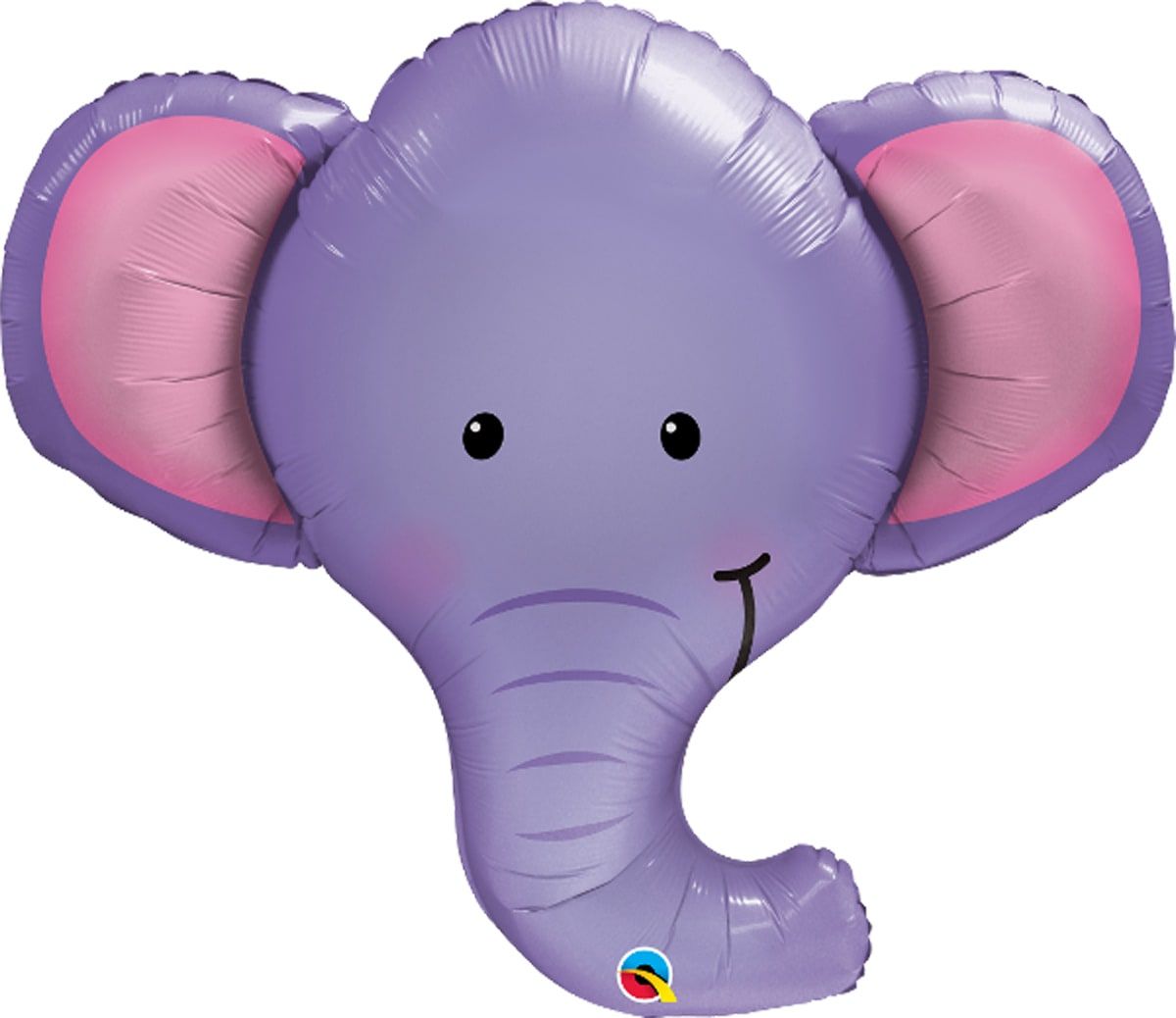 Folieballon olifant vorm paars
