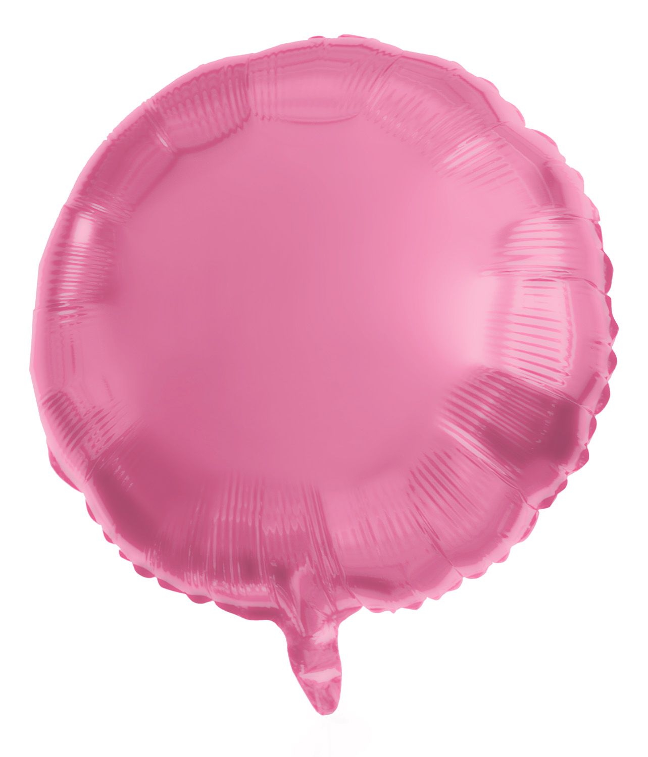 Folieballon roze metallic rond