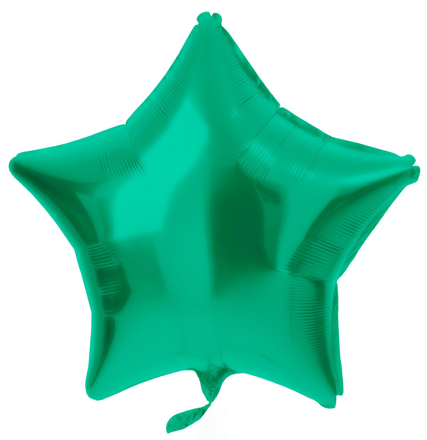 Folieballon stervorm groen metallic