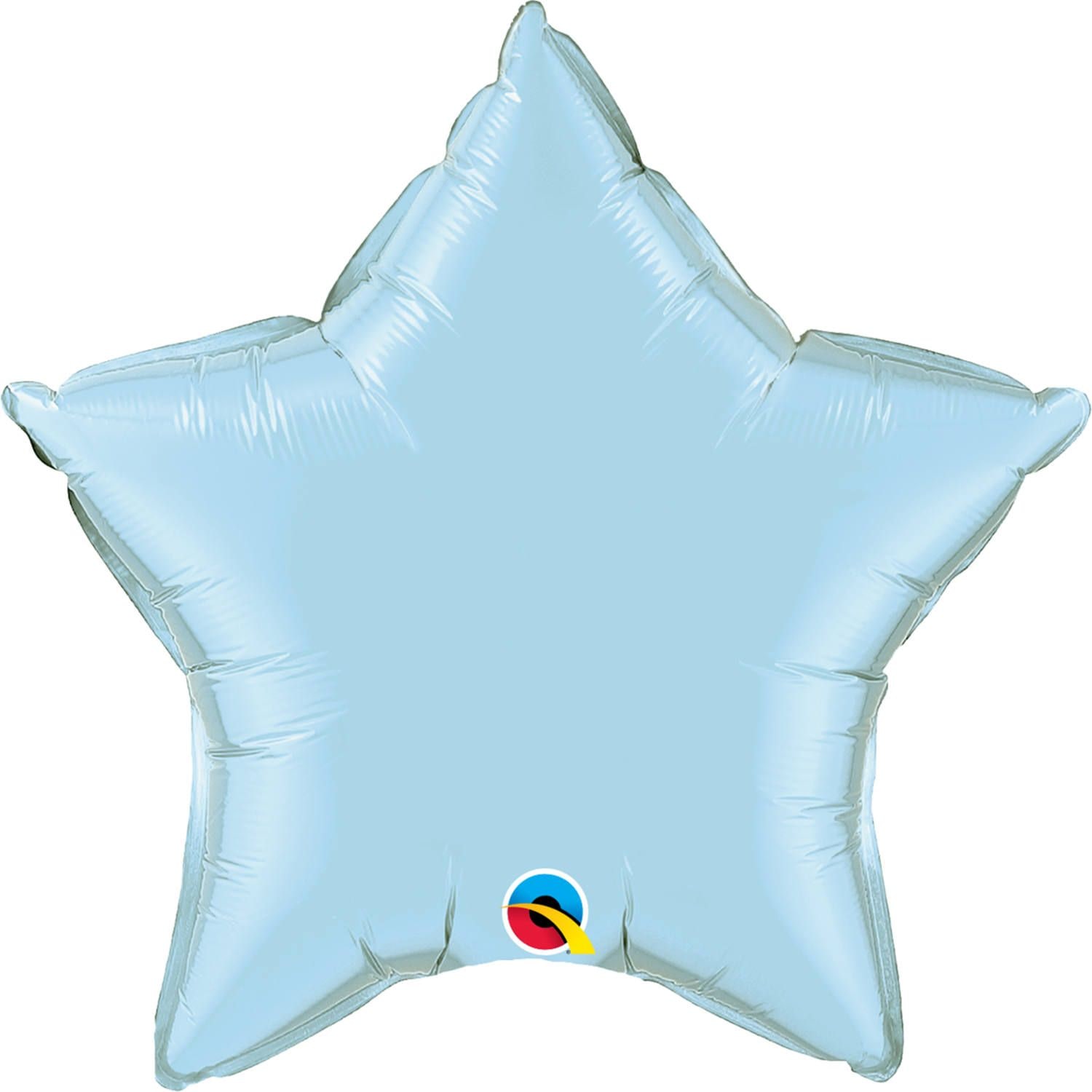 Folieballon stervorm lichtblauw