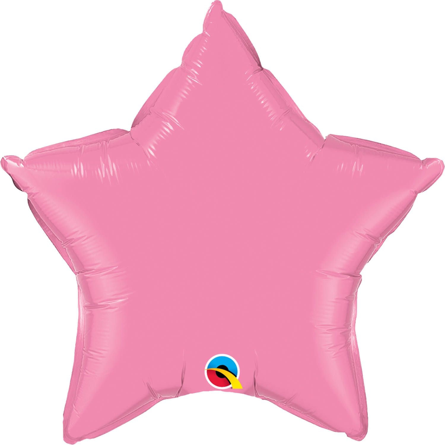 Folieballon stervorm lichtroze