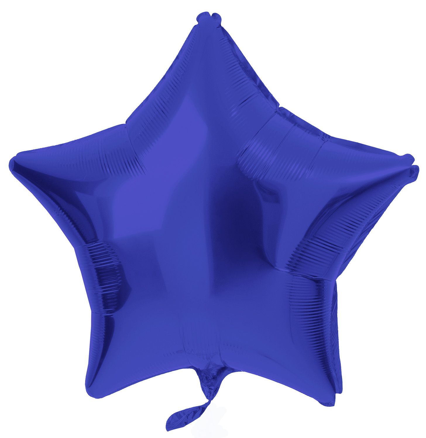 Folieballon stervorm metallic blauw