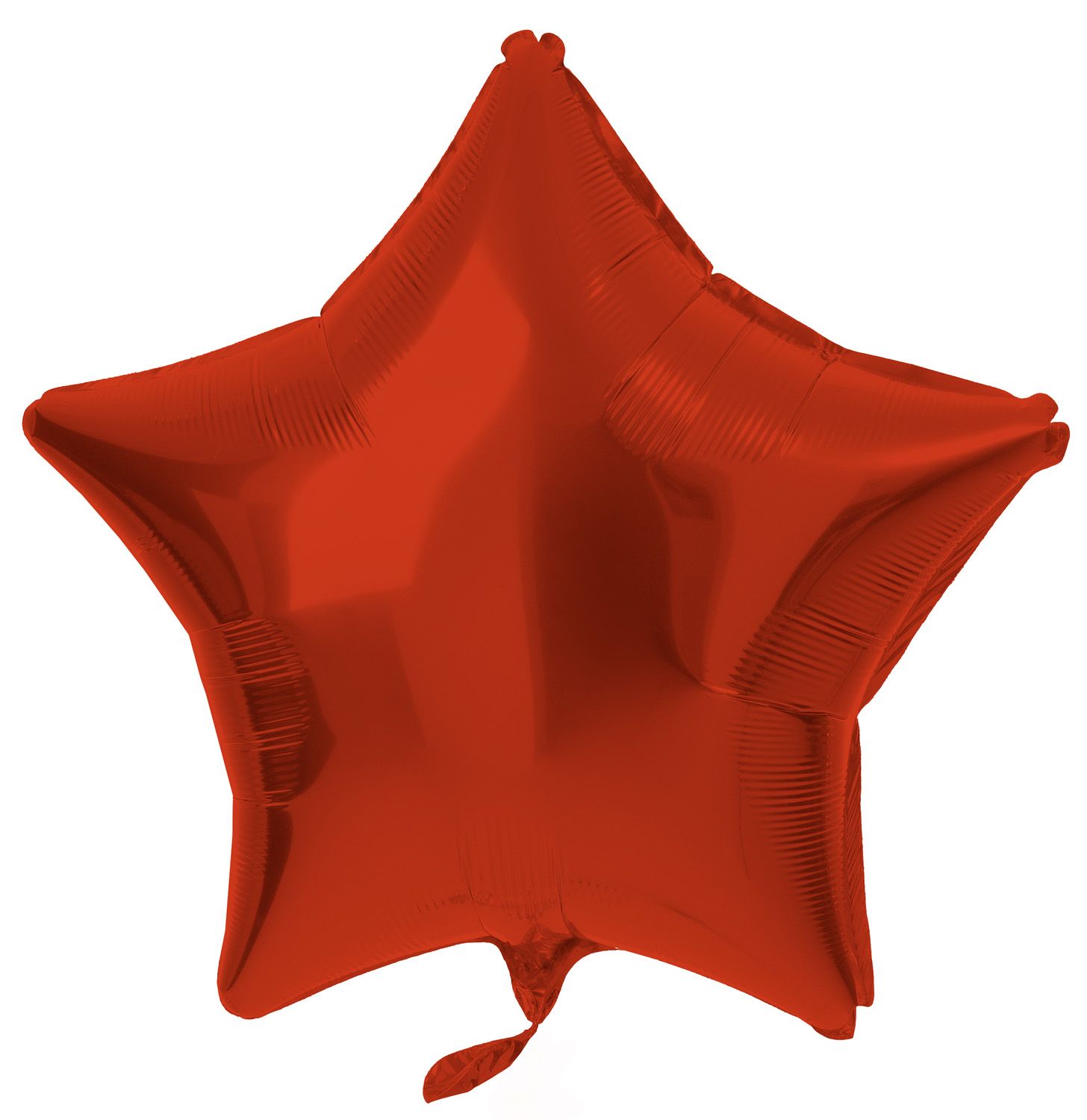 Folieballon stervorm metallic rood