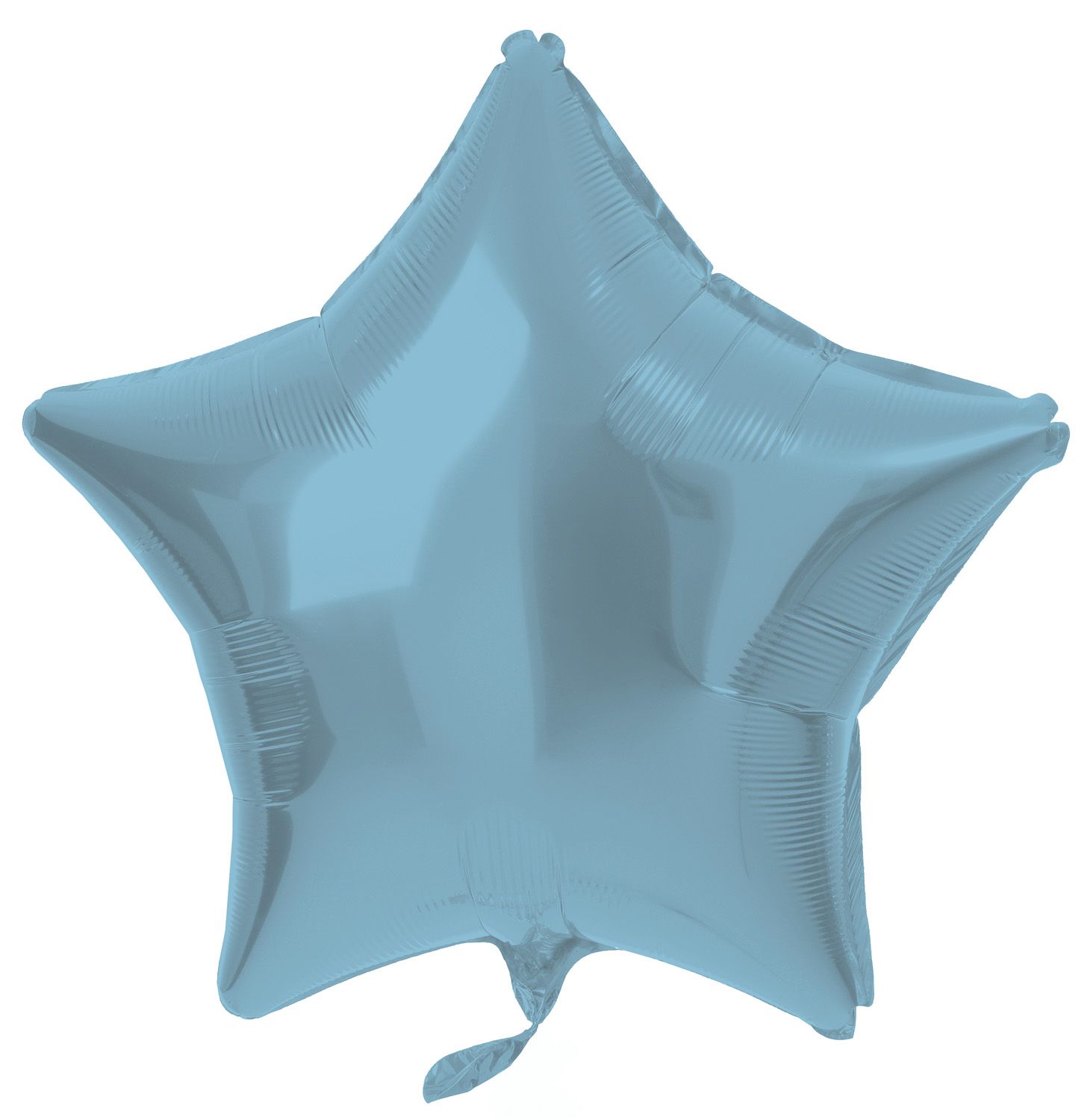 Folieballon stervorm pastel blauw