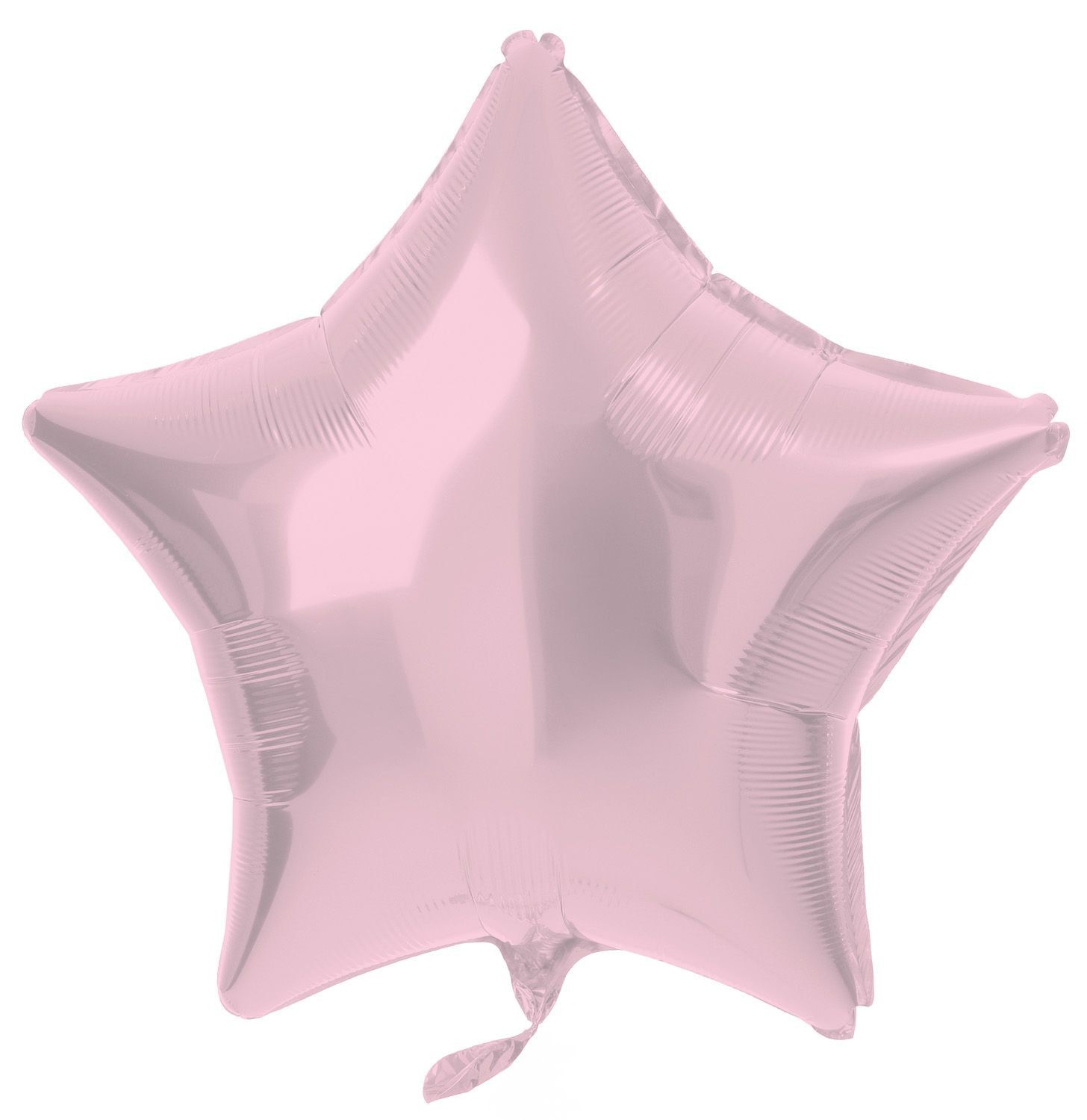 Folieballon stervorm pastel roze