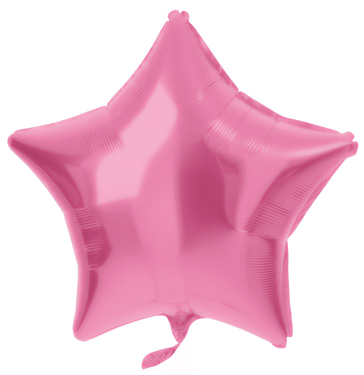 Folieballon stervorm roze metallic