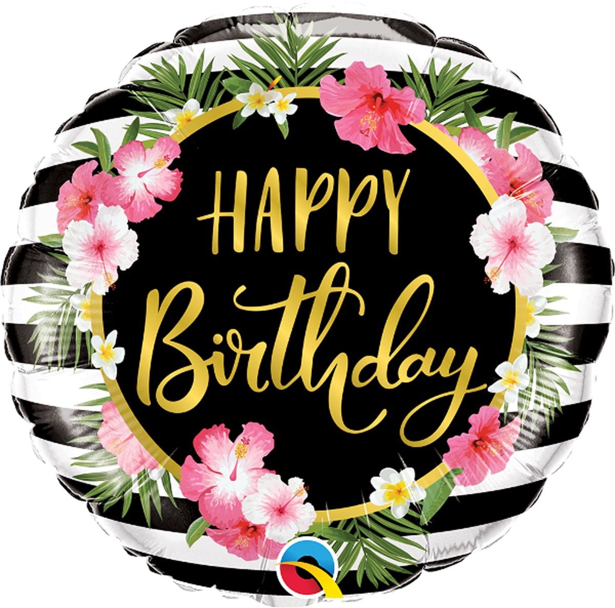 Folieballon tropical happy birthday