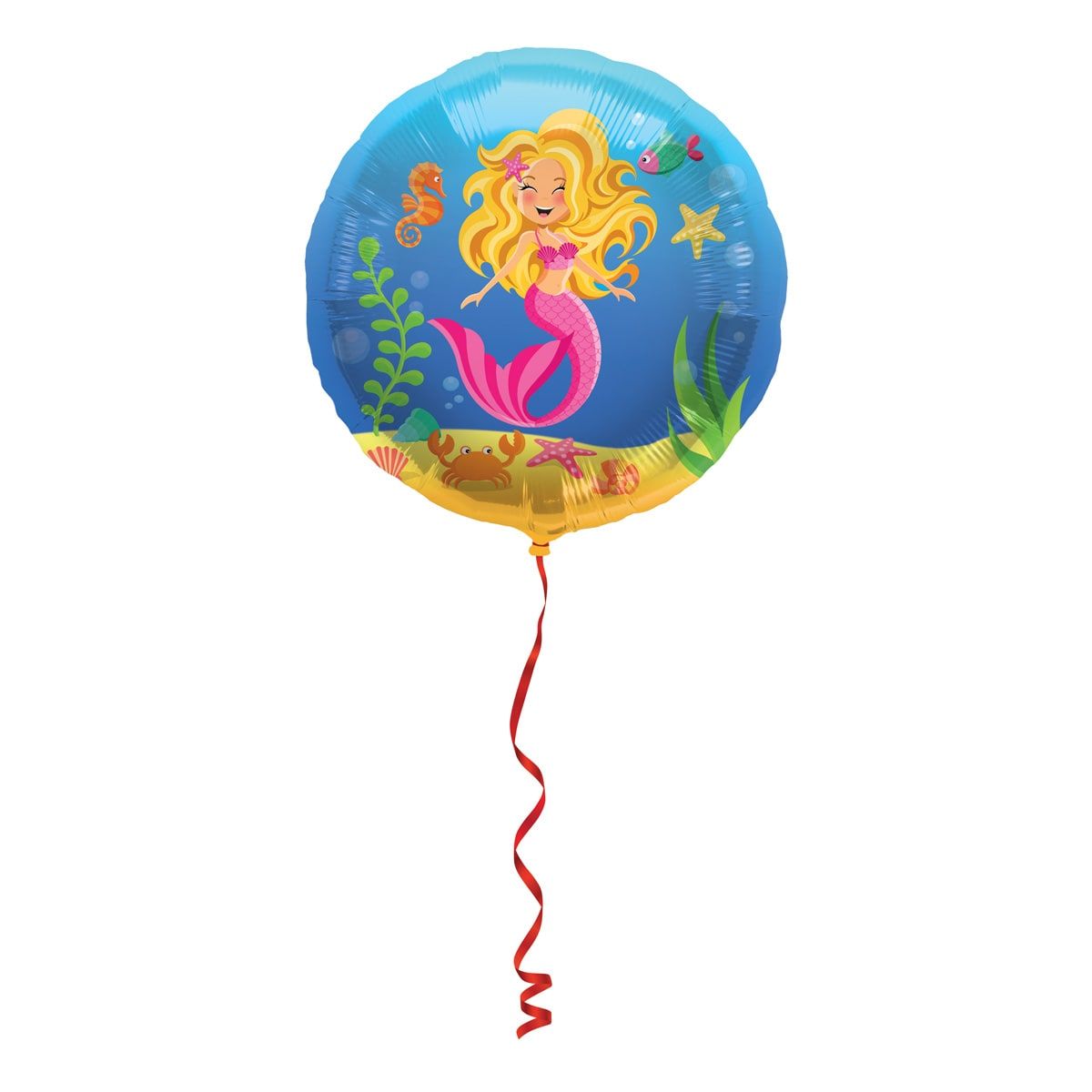 Folieballon zeemeermin kinderfeestje