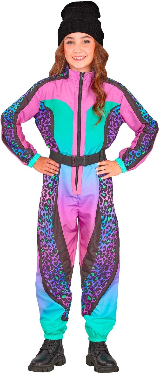 Fout Neon Luipaard Ski Kostuum Meisjes