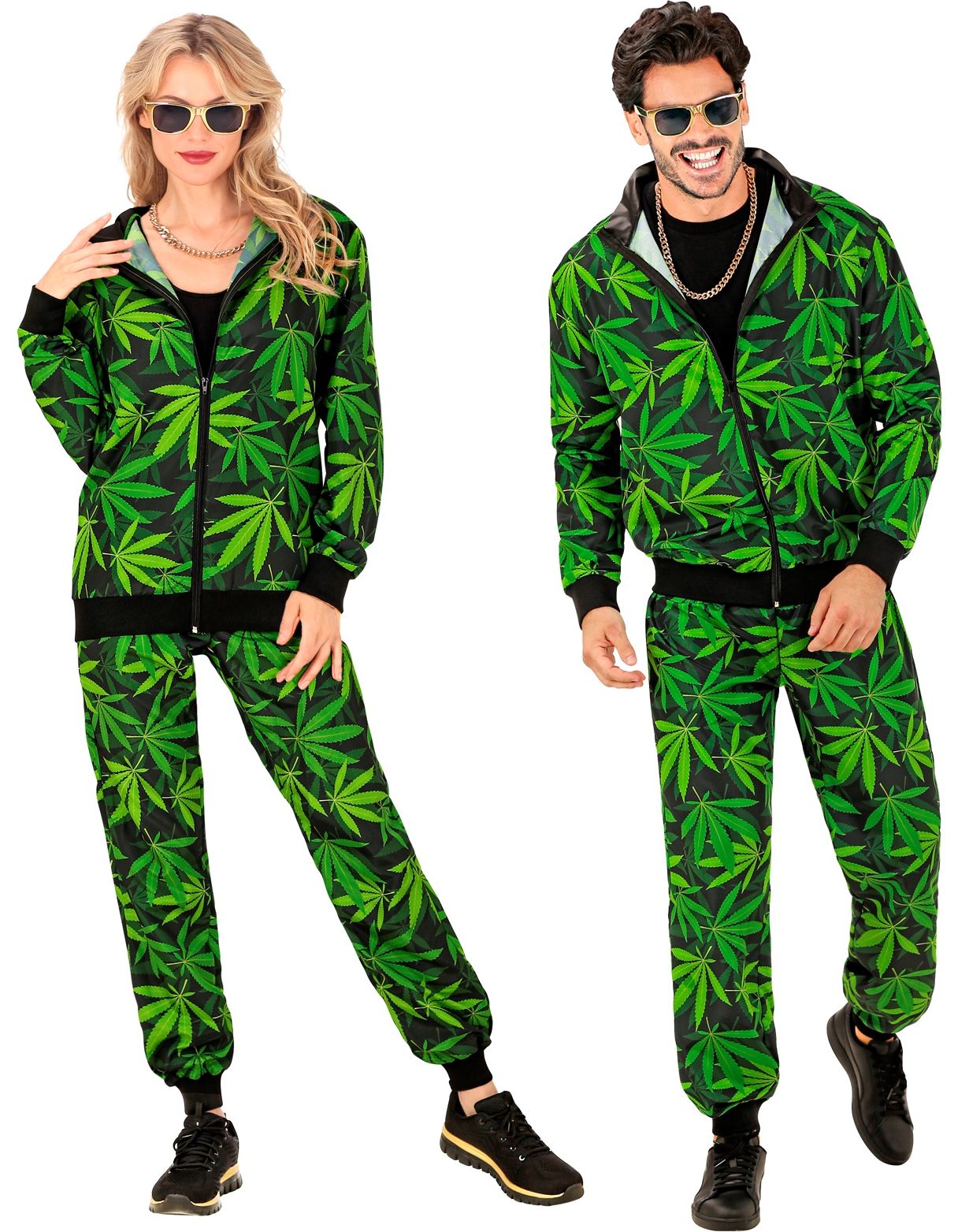 Fout trainingspak marihuana blad