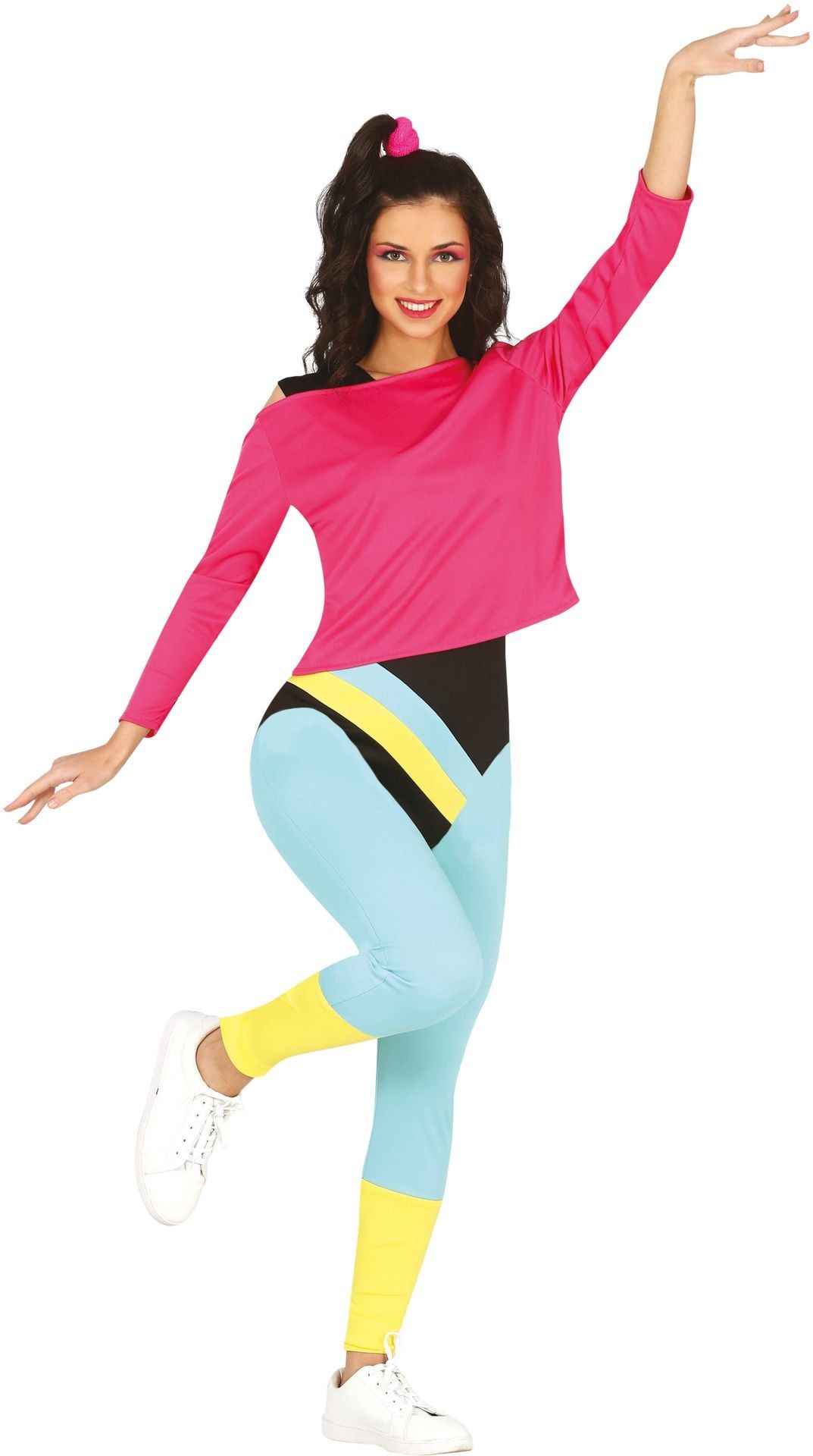 Foute fitness outfit roze dames