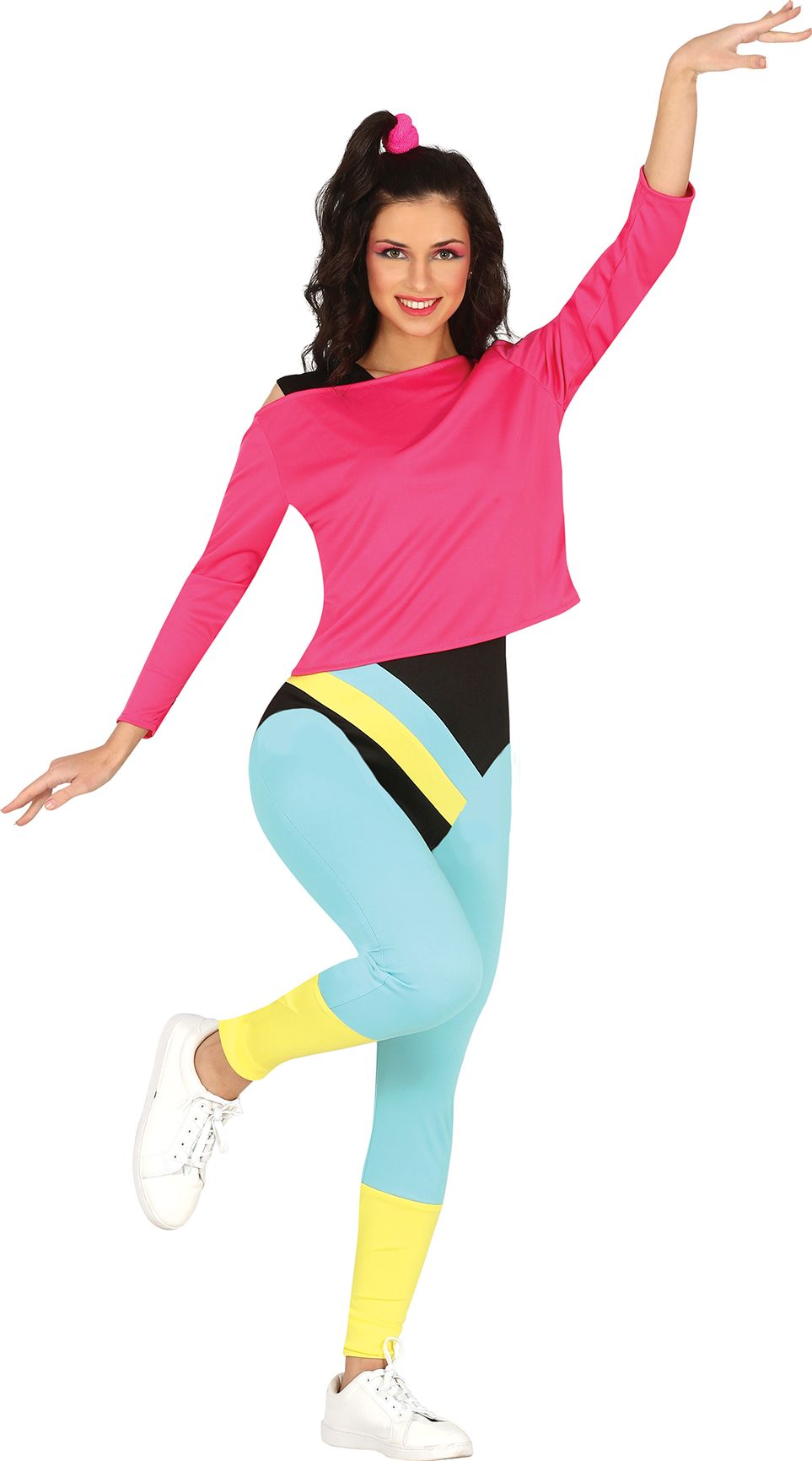 Foute fitness outfit roze dames