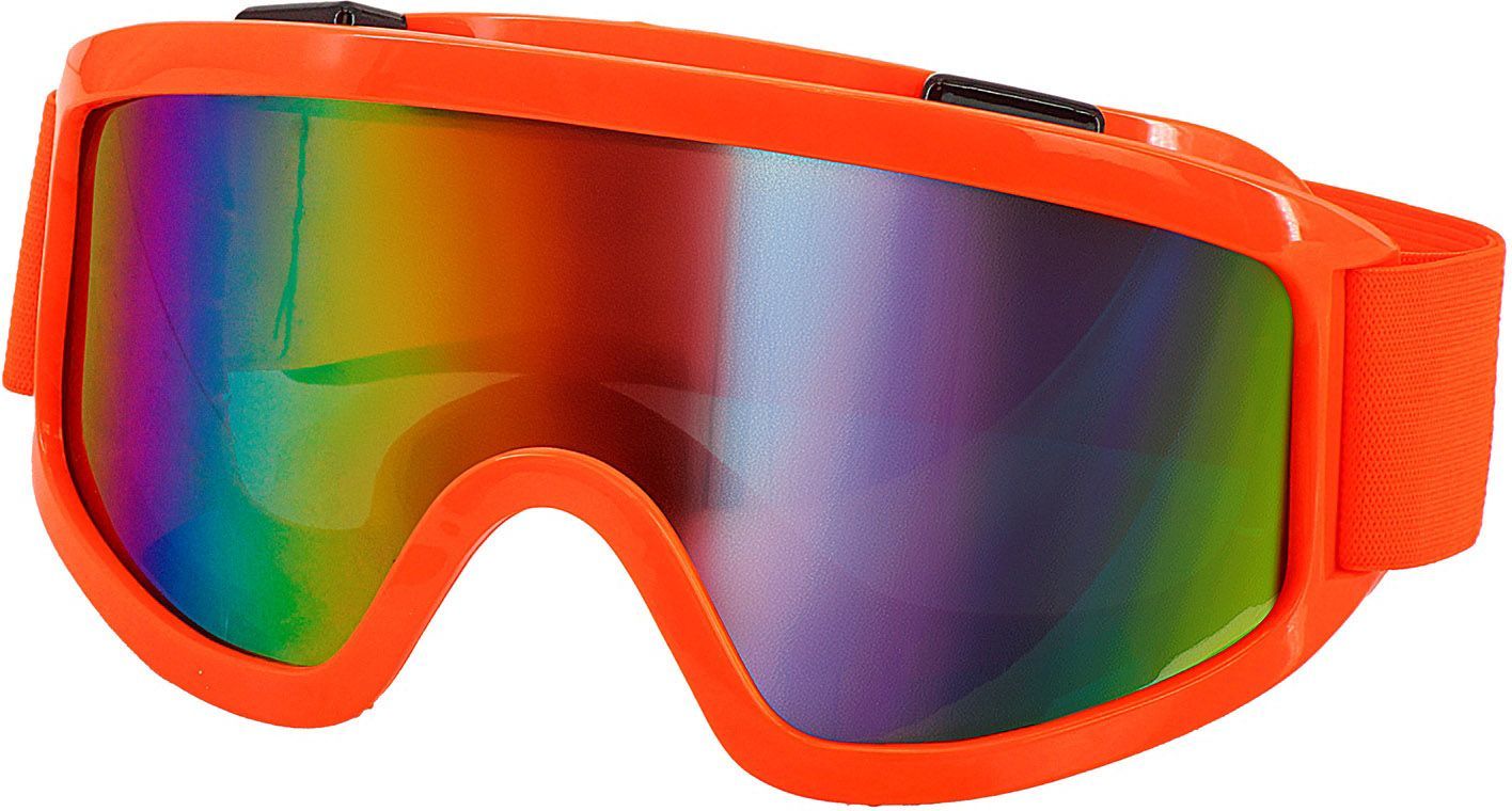 Foute Neon Oranje Ski Bril
