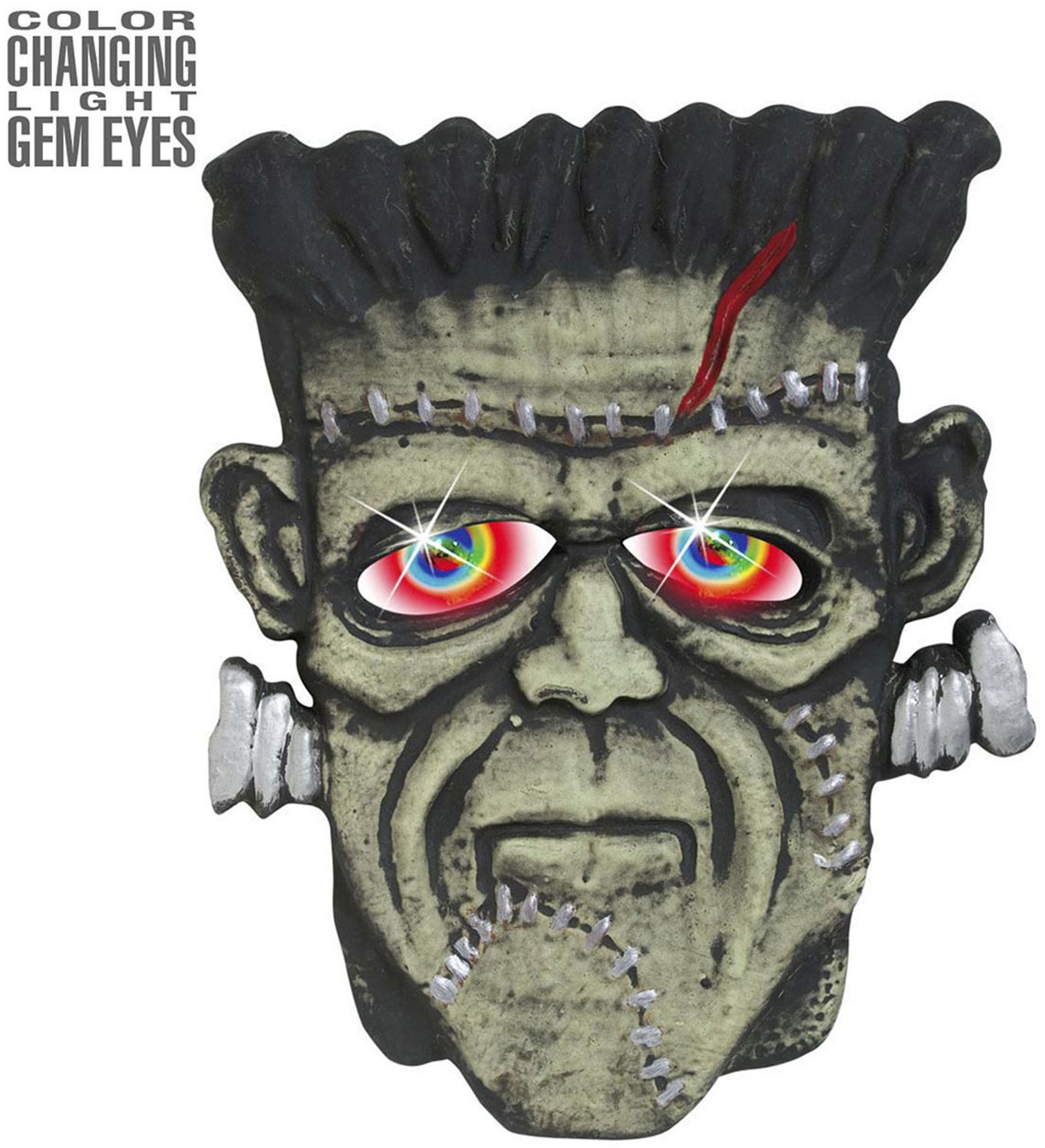Frankenstein decoratie met edelstenen ogen
