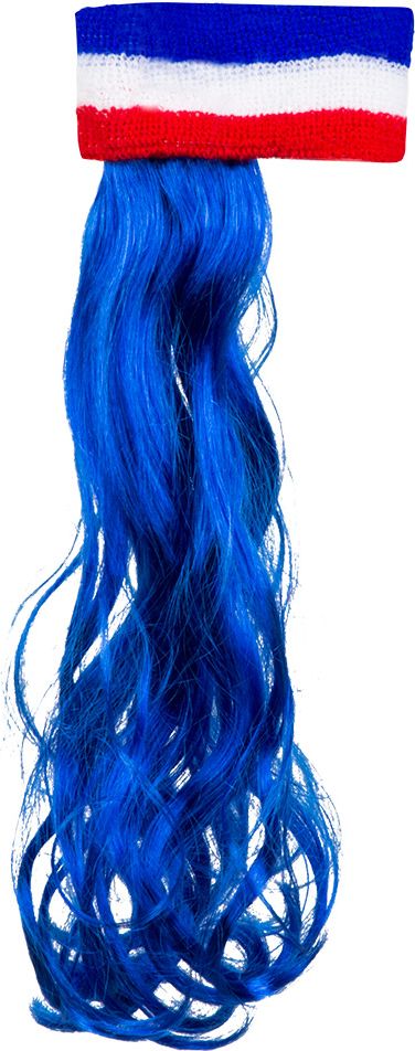 Frankrijk hoofdband met blauw matje