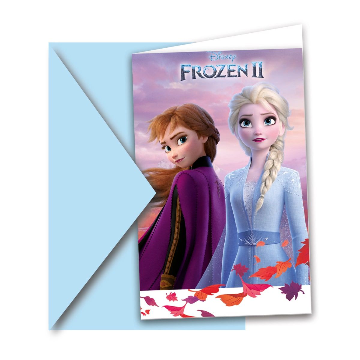 Frozen 2 kinderfeestje uitnodigingen 6 stuks