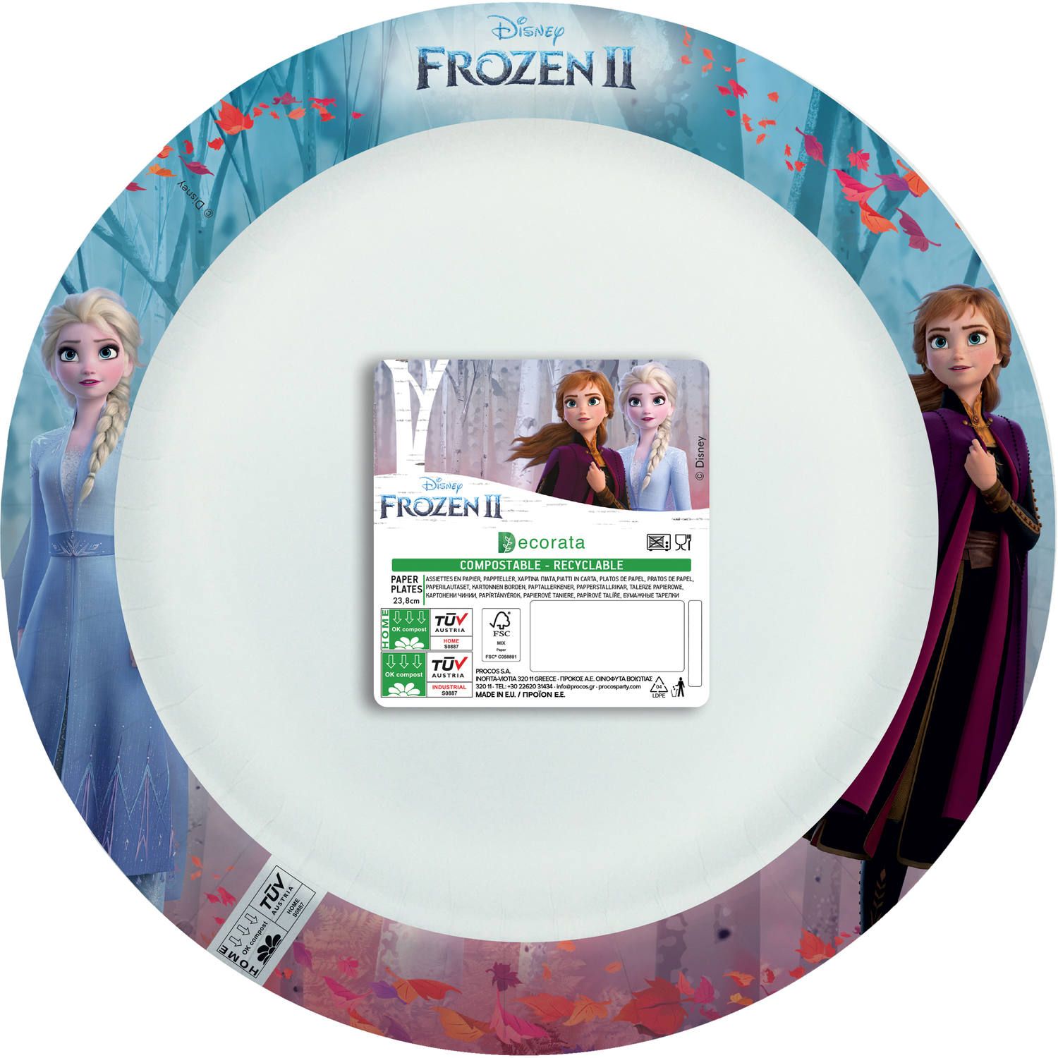 Frozen feestbordjes composteerbaar