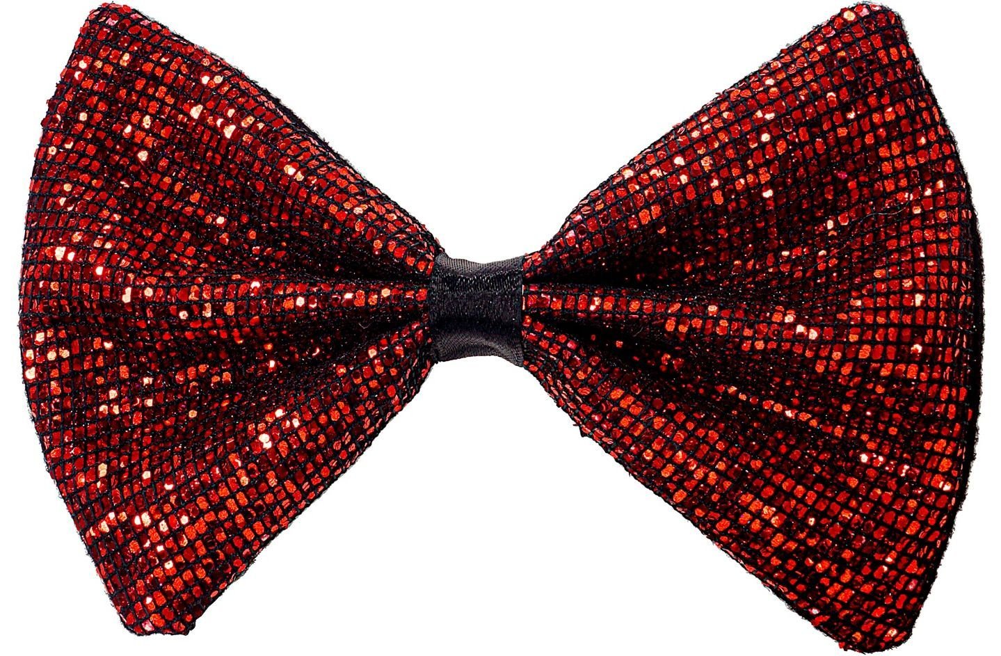 Gala vlinderstrik rood glitter