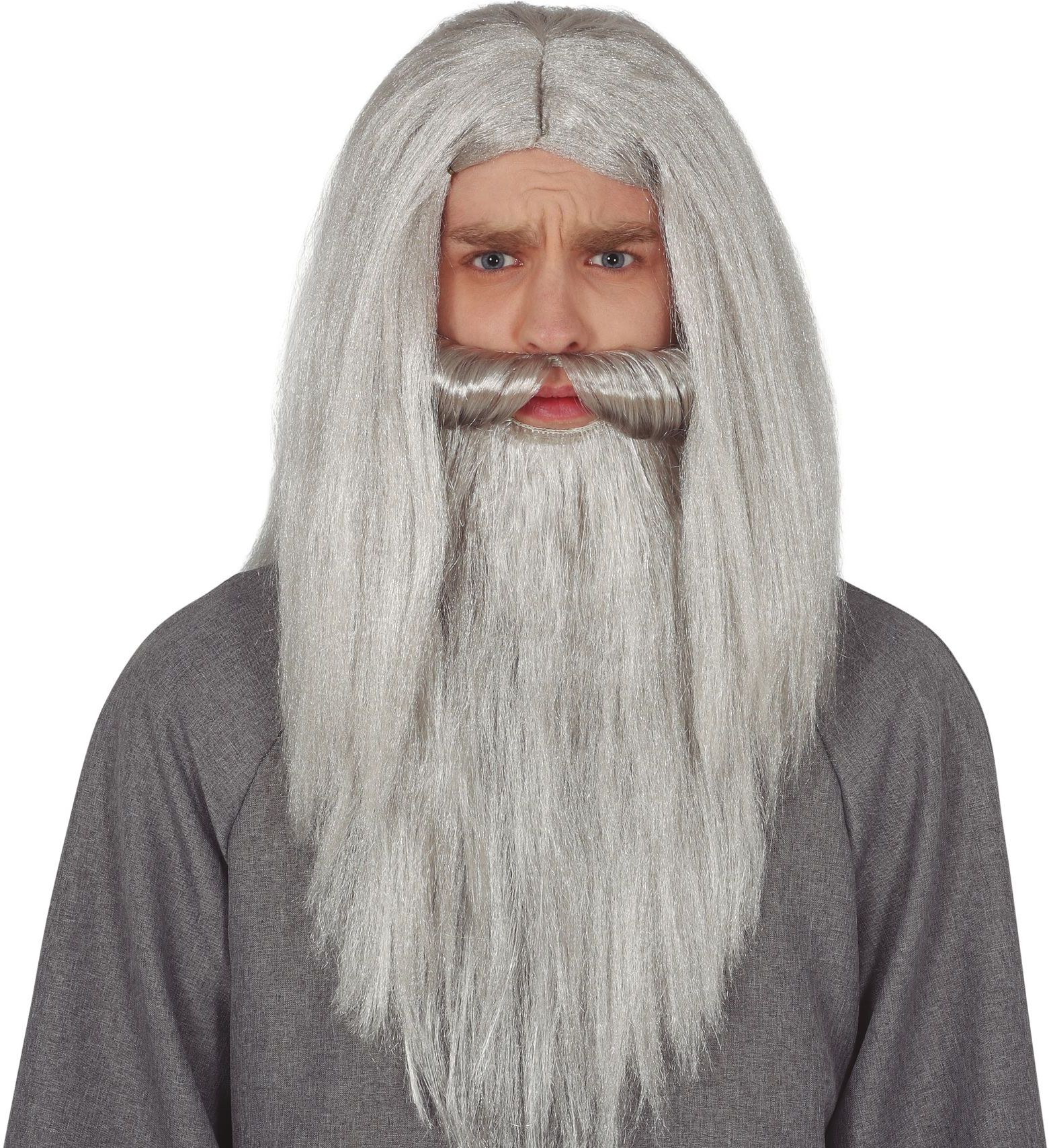 Gandalf Lord of the Rings pruik en baard