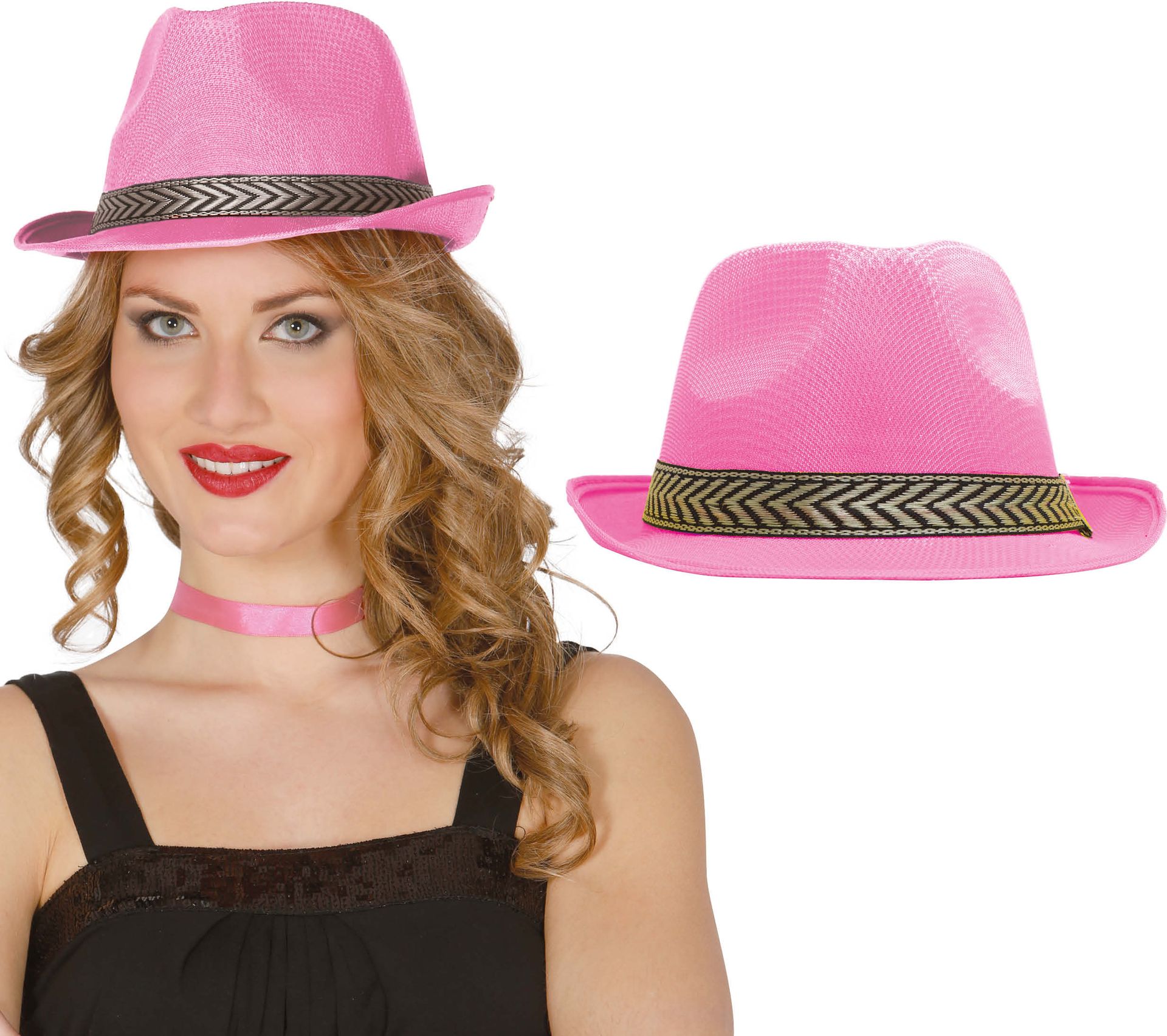 Gangsterhoed Roze