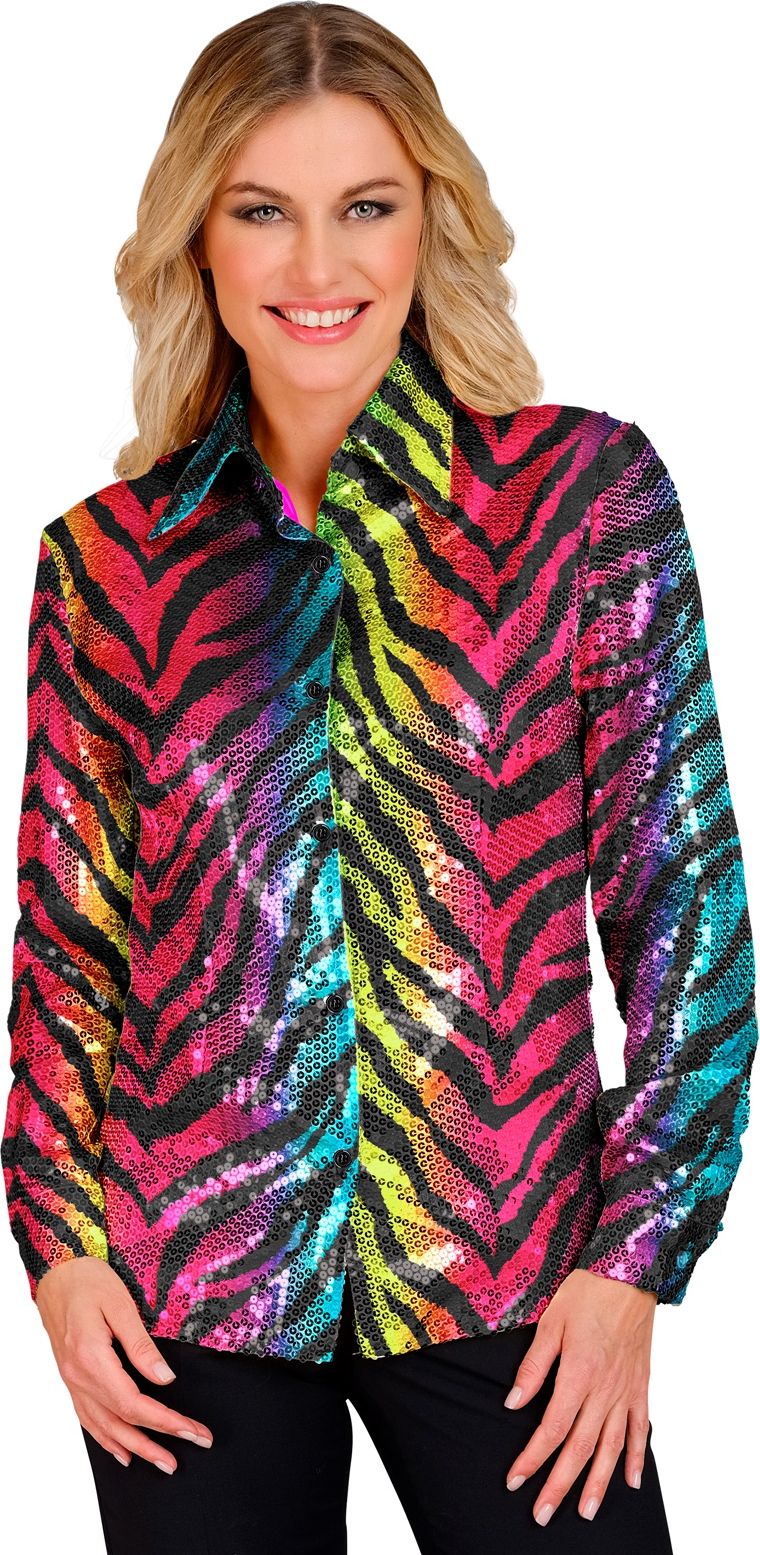 Gay pride dames tijger blouse