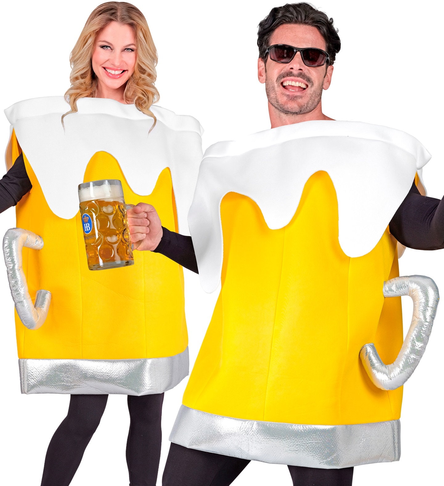 Geel Bierglas Verkleed Outfit