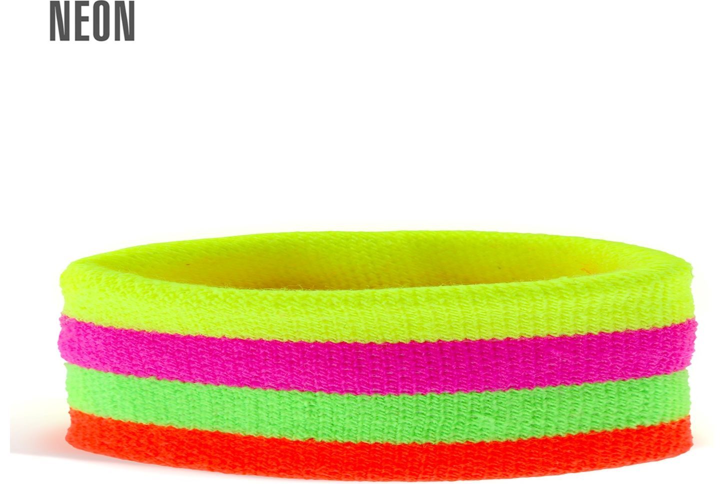 Gekleurde hoofdband 80s neon