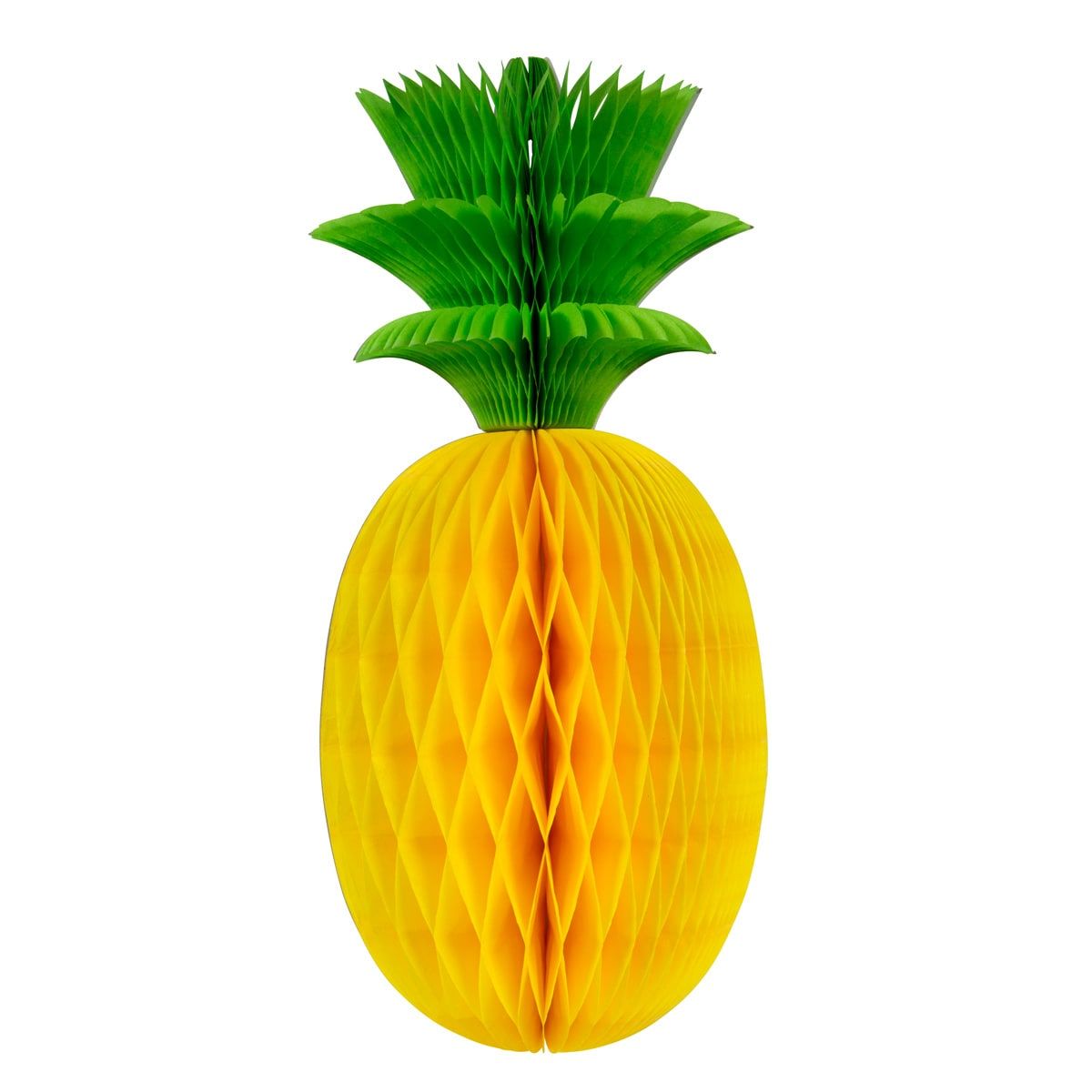 Gele ananas honingraat decoratie