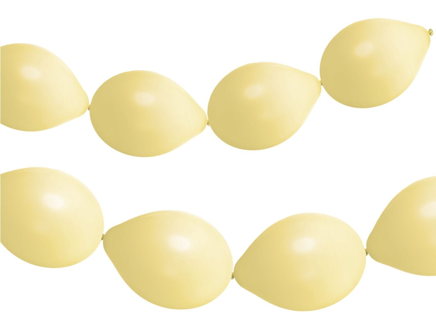Gele ballonnenslinger matte kleur