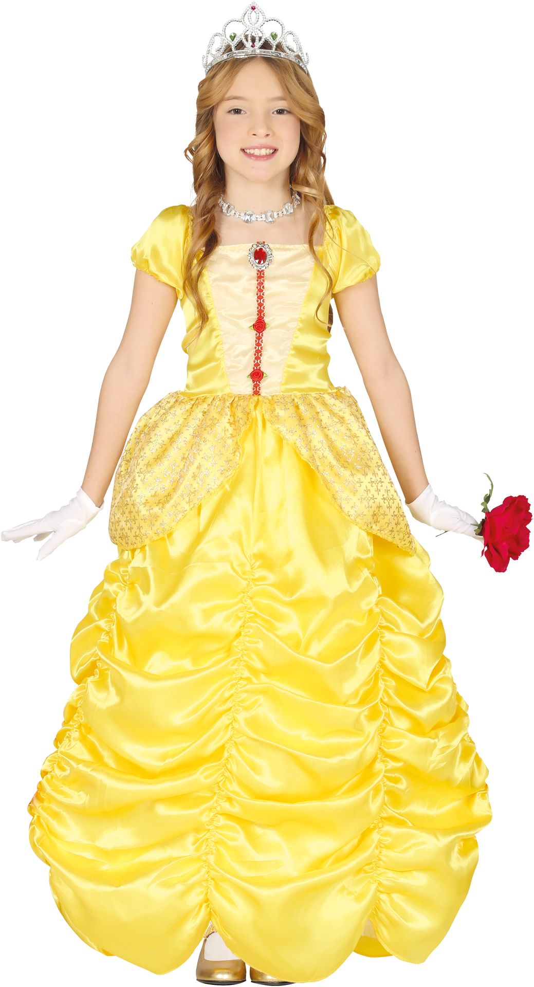 Gele prinsessen jurk meisje