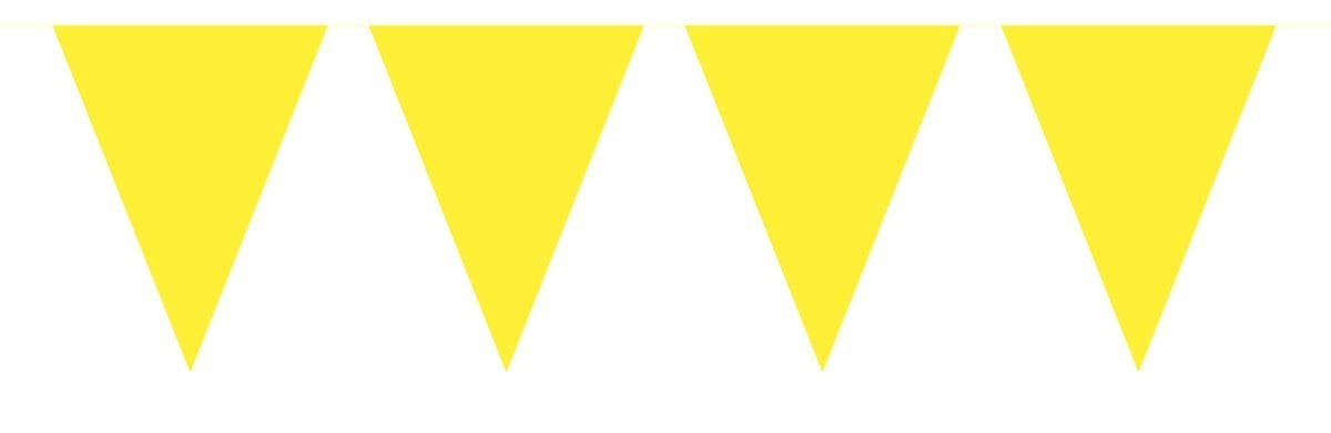 Gele vlaggenlijn XL 10 meter