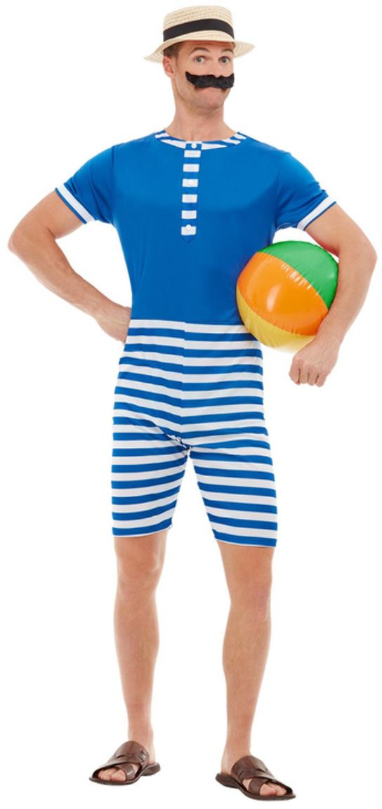 Gestreept mannen 20s badpak