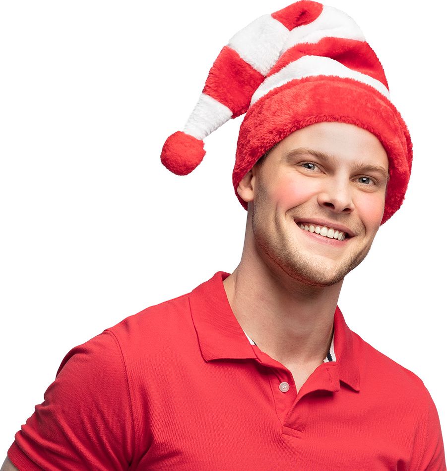 Gestreepte Kerstmuts