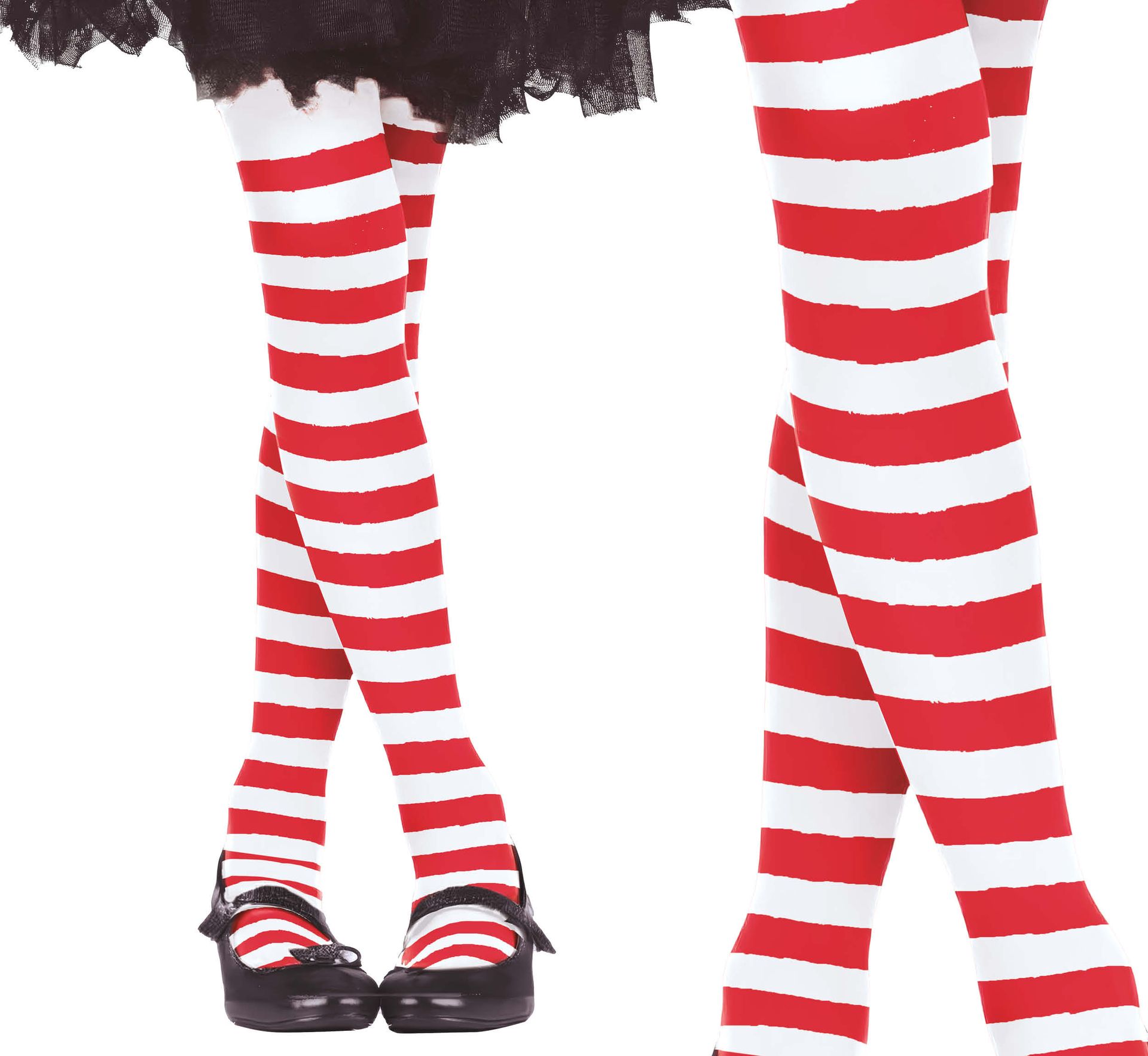 Gestreepte kindermaillot rood wit