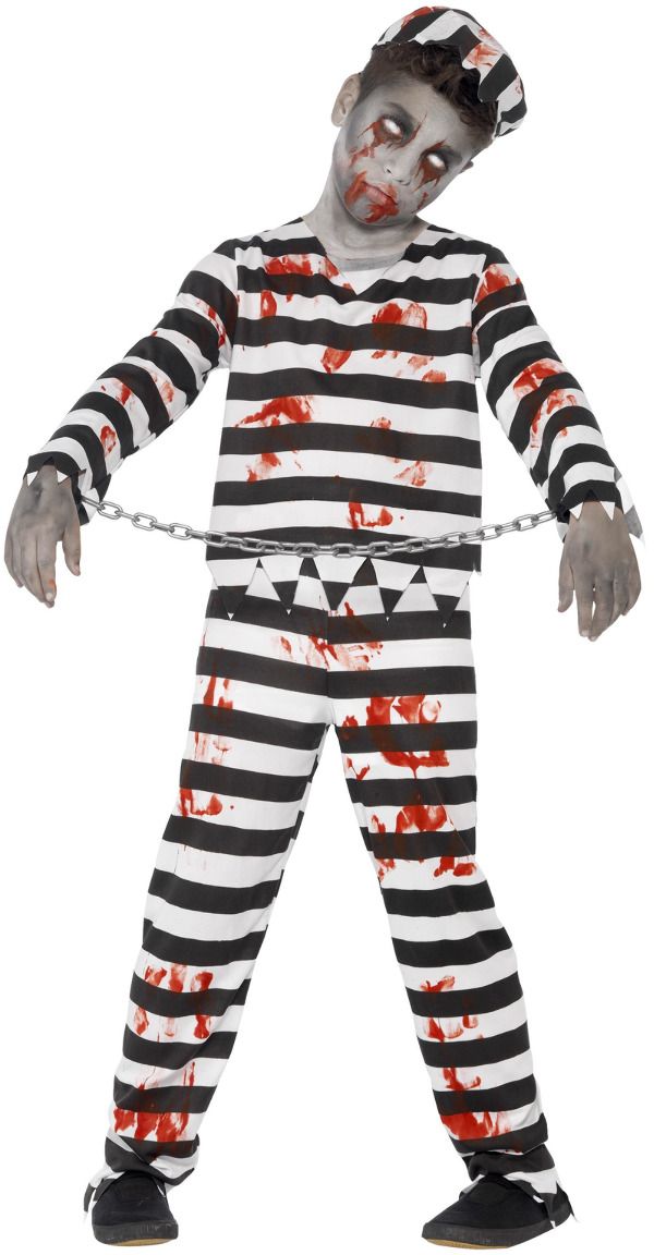 Gevangenen zombie outfit jongens