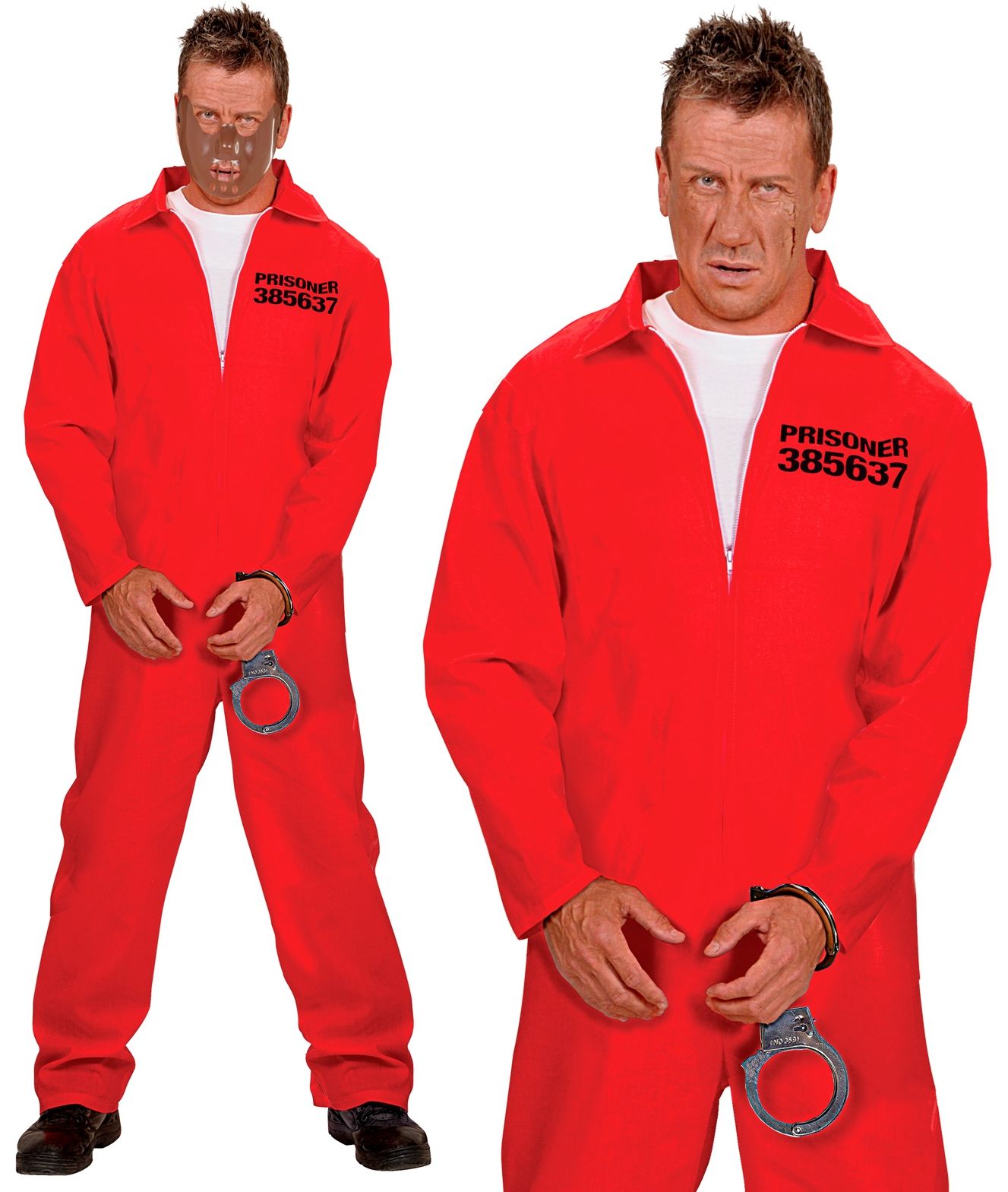 Gevangenis overall rood mannen