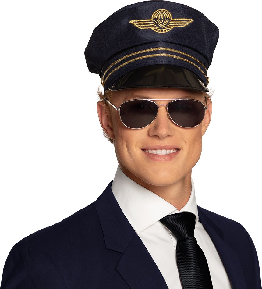 Gezagvoerder piloot pet blauw