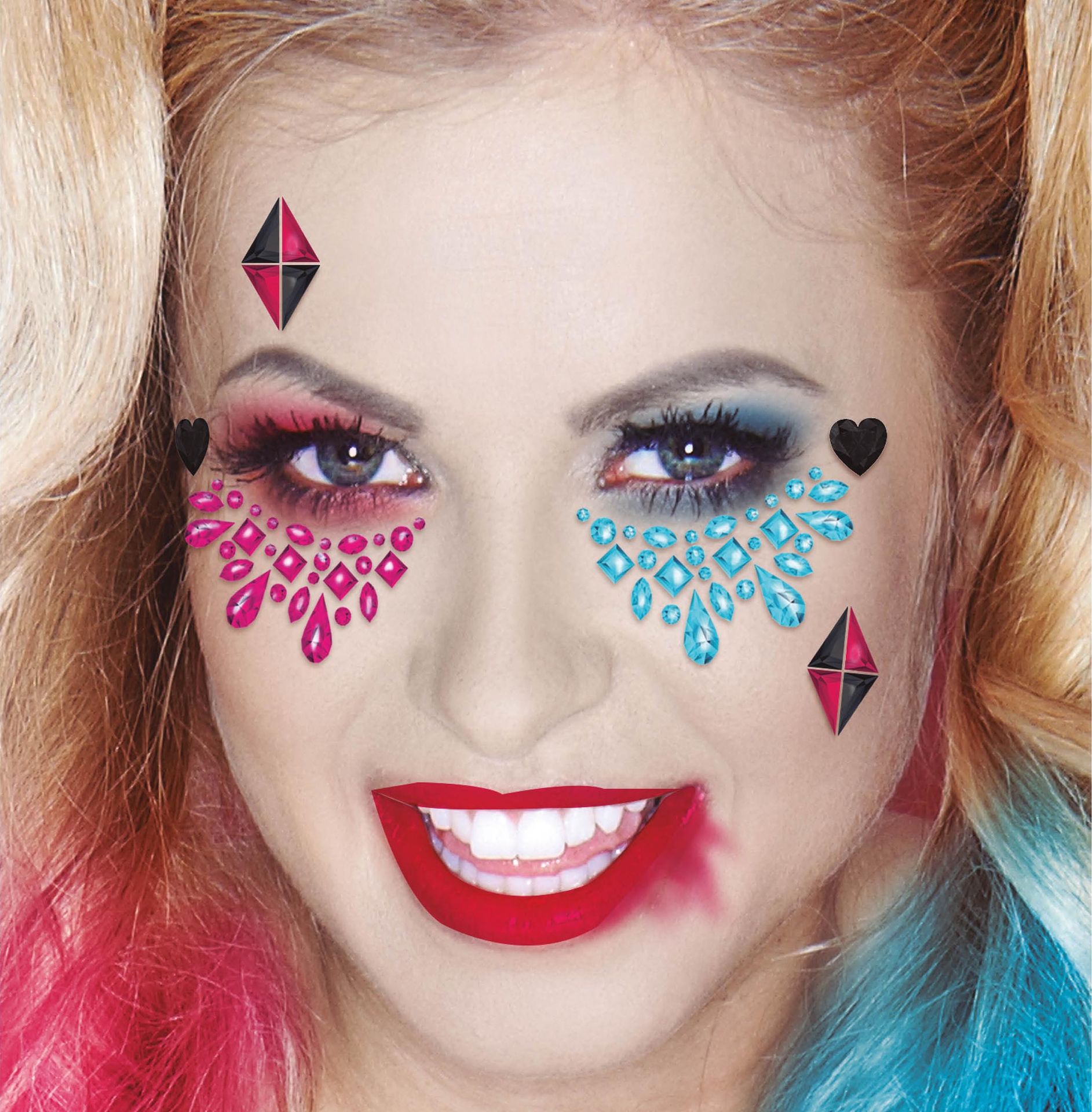 Gezicht juwelen Harley Quinn
