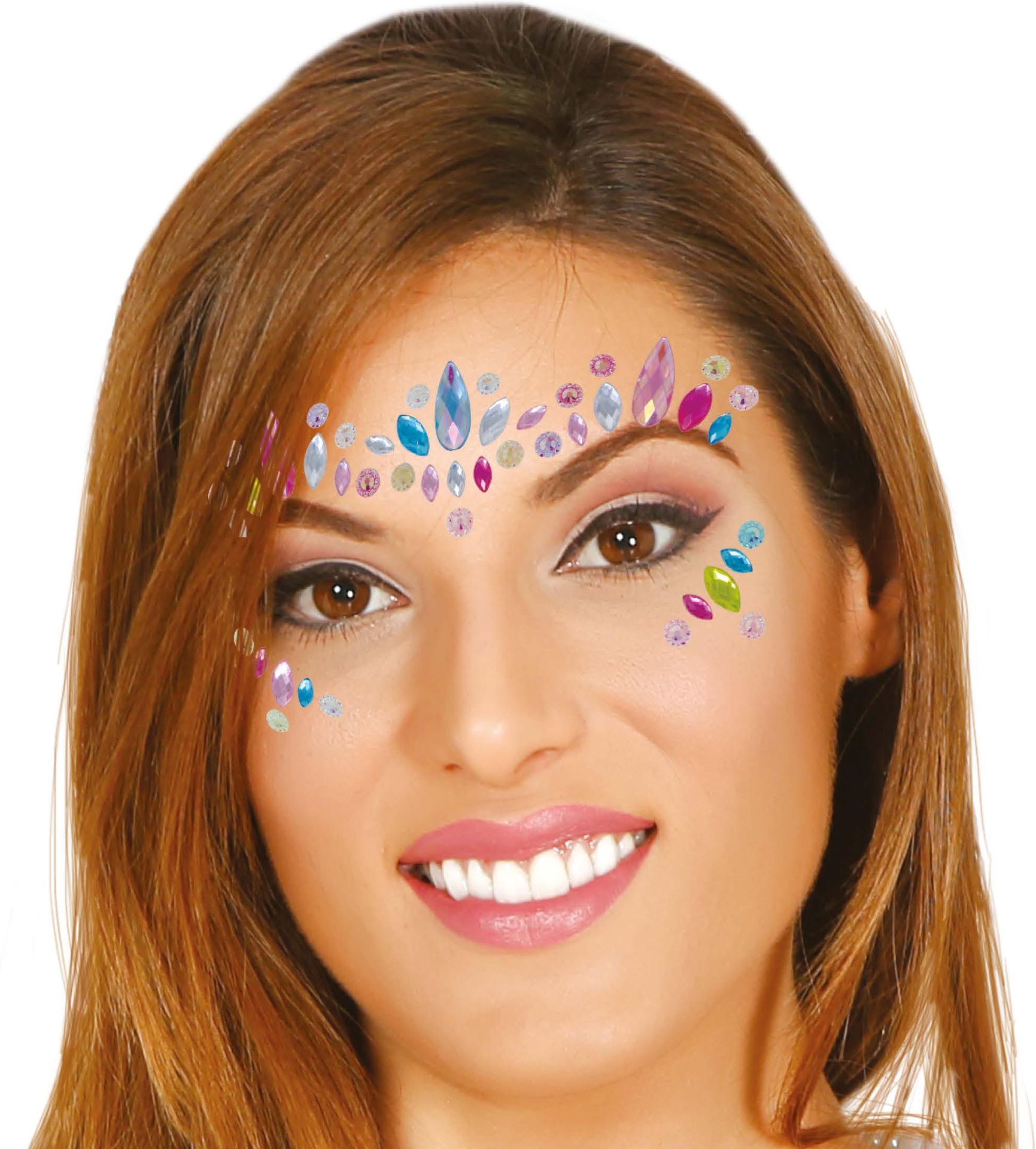 Gezichtsjuwelen Multicolor Diamanten