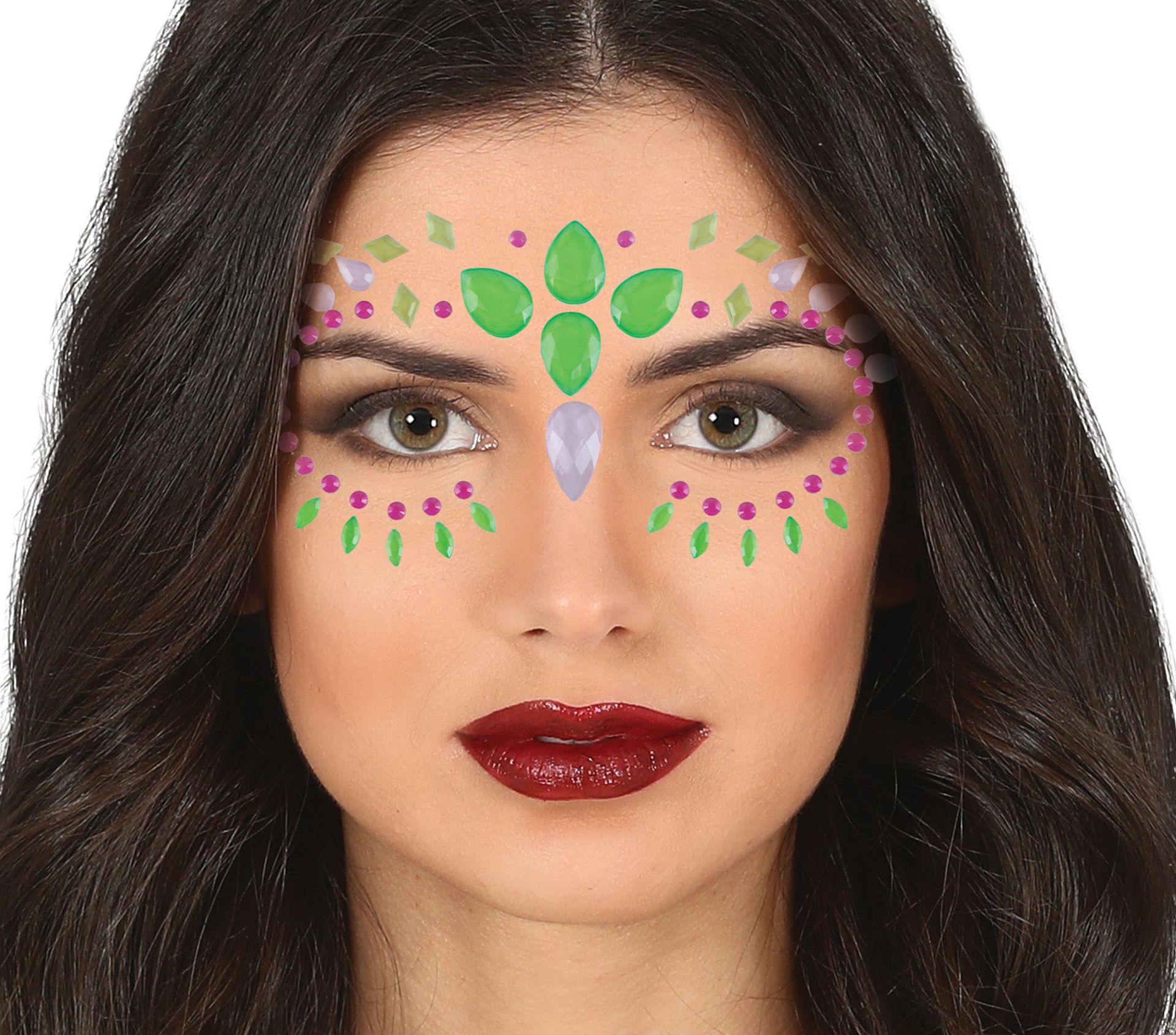 Gezichtsjuwelen Neon Multicolor