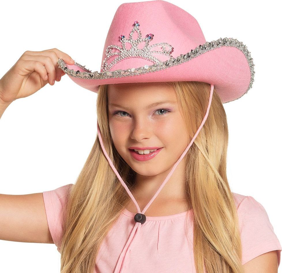 Glamour cowboy hoed meisjes roze